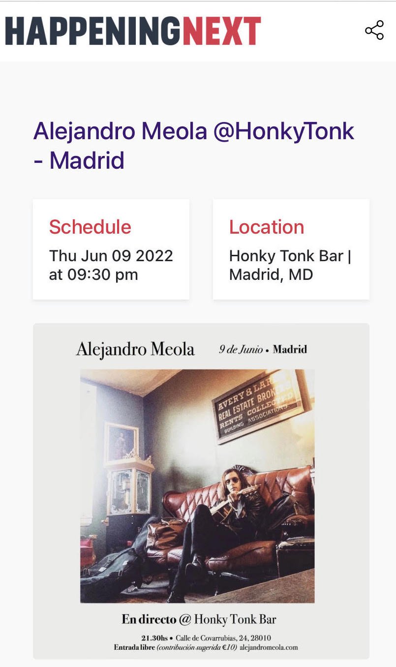 Alejandro Meola @Madrid 2022