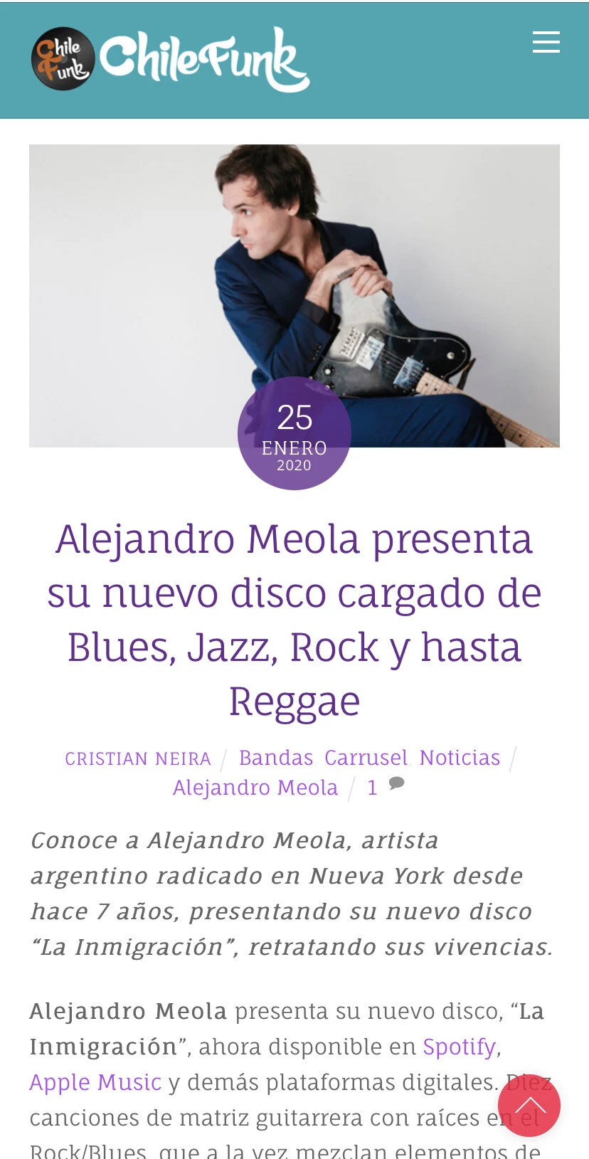 Alejandro Meola @Chile Funk x Cristian Neira (Chile, 2020)