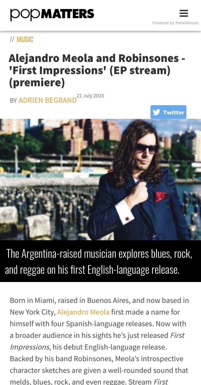 Alejandro Meola @Pop Matters x Adrien Begrand (USA, 2015)