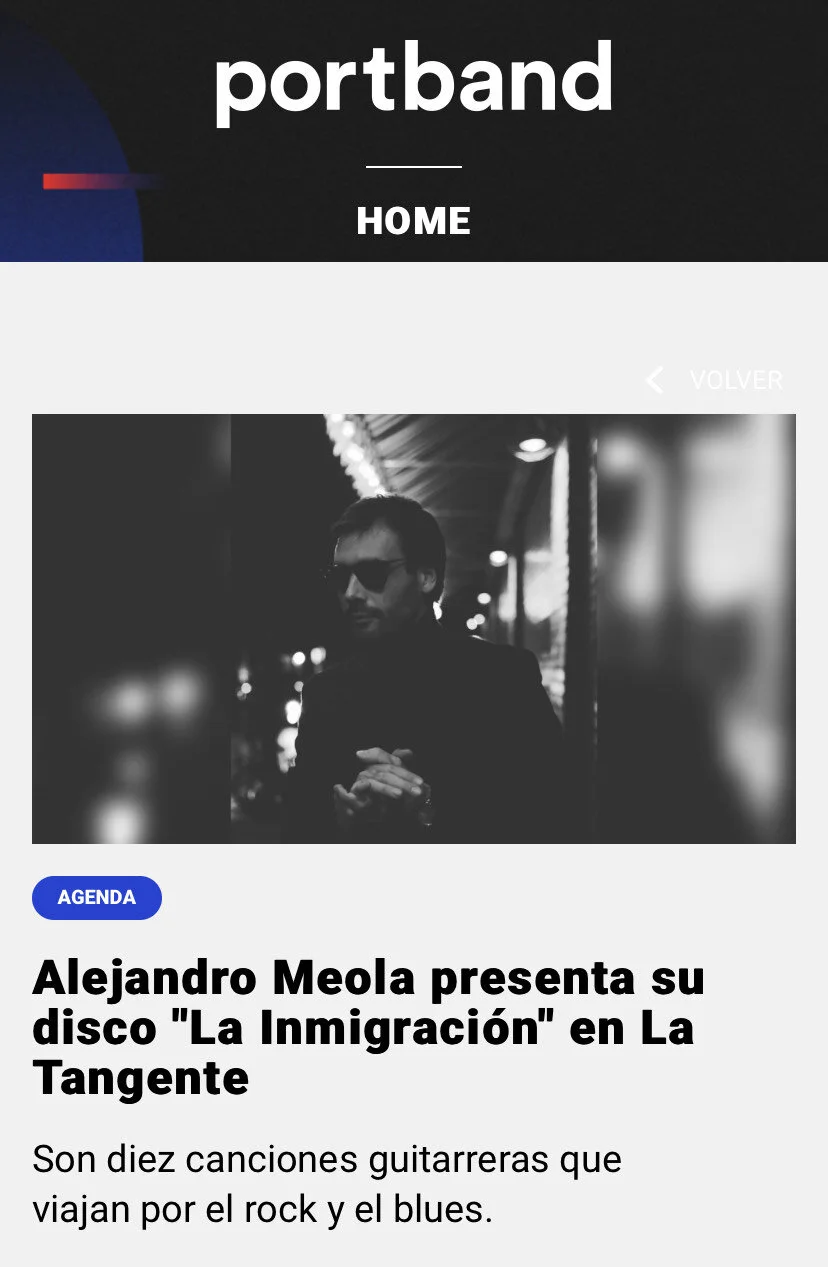Alejandro Meola @Portband (Buenos Aires, 2019)