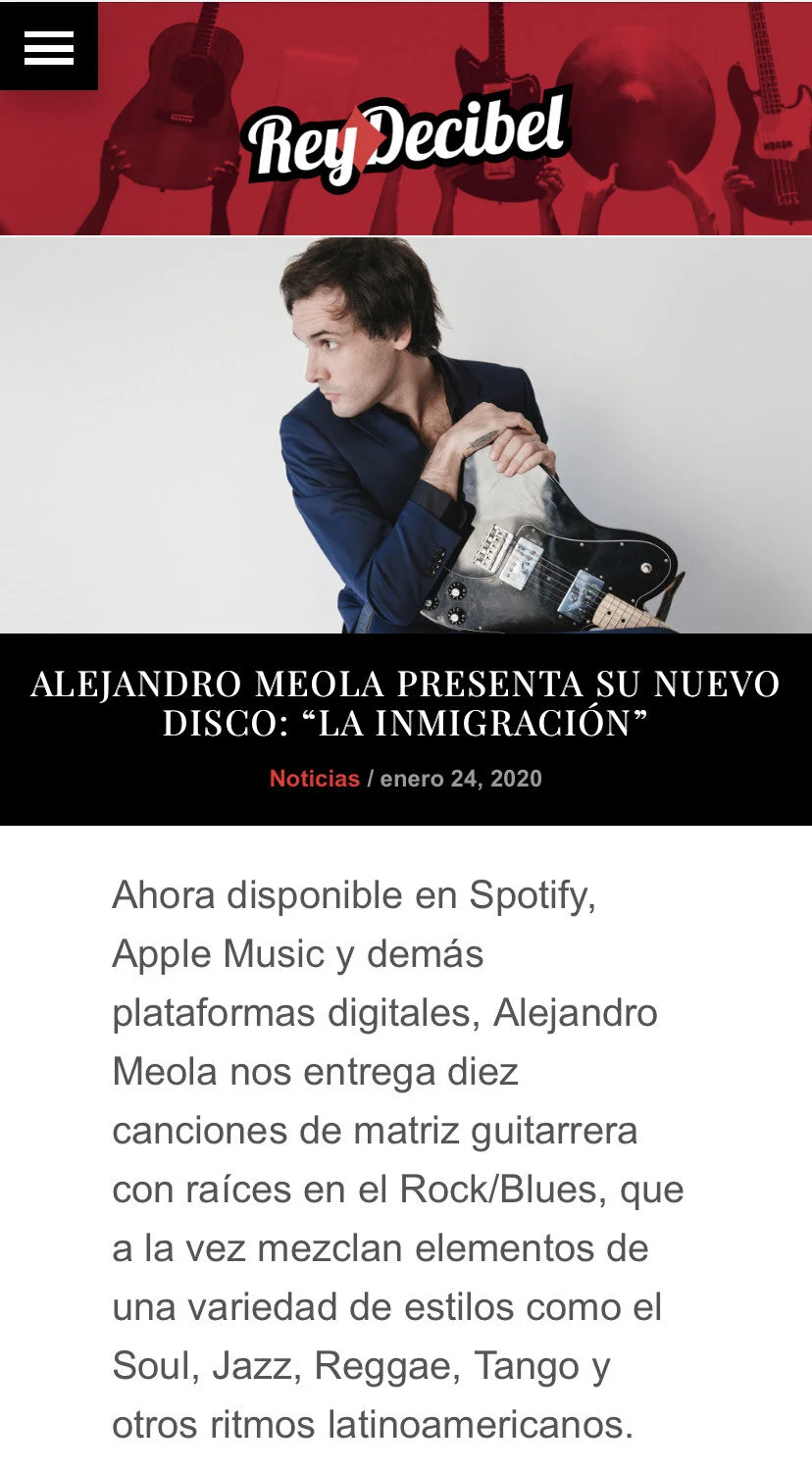 Alejandro Meola @Rey Decibel (Mexico, 2020)