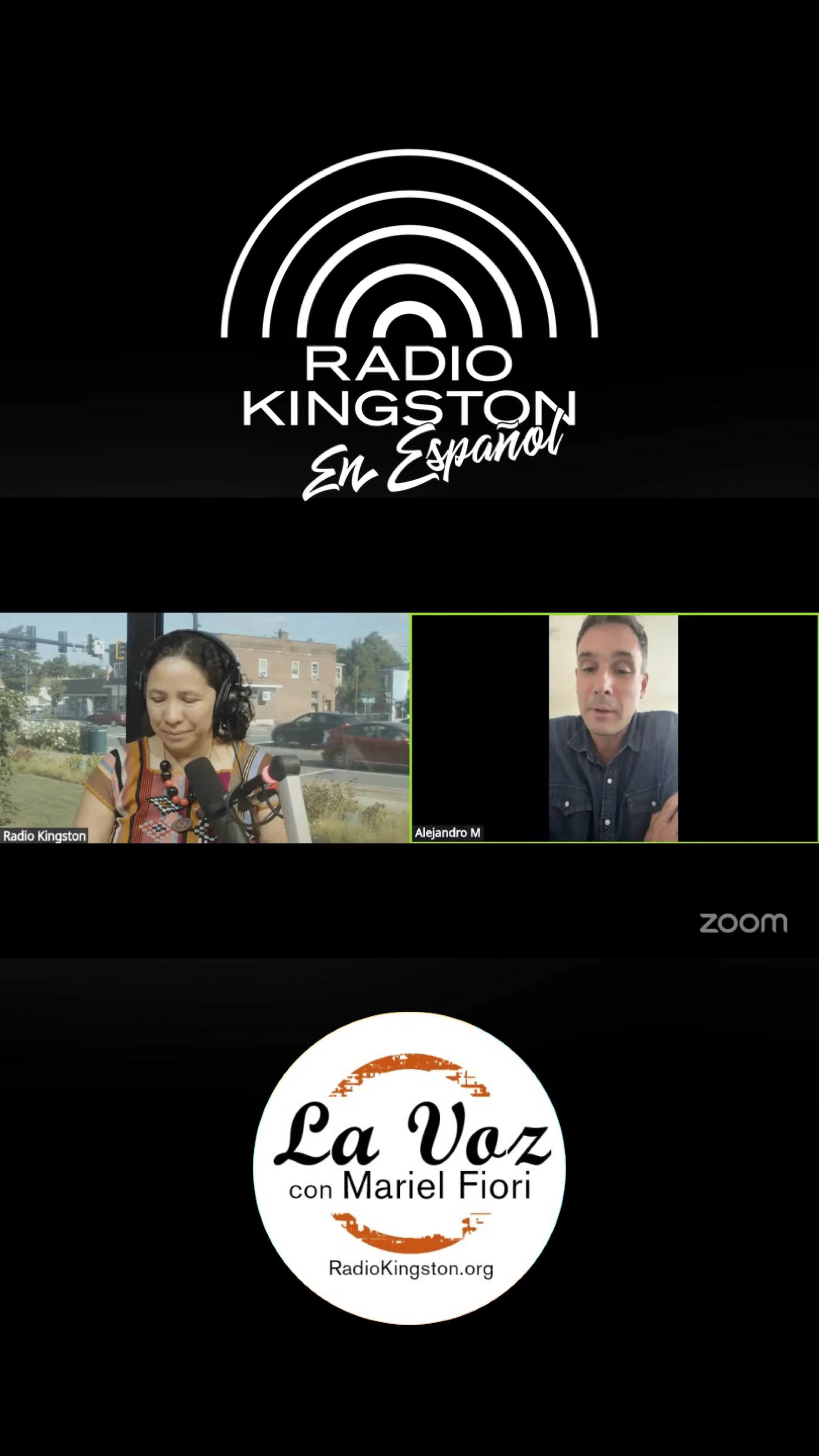 Alejandro Meola on Radio Kingston en Español @ La Voz Con Mariel Fiori (Kingston, NY USA 2026)