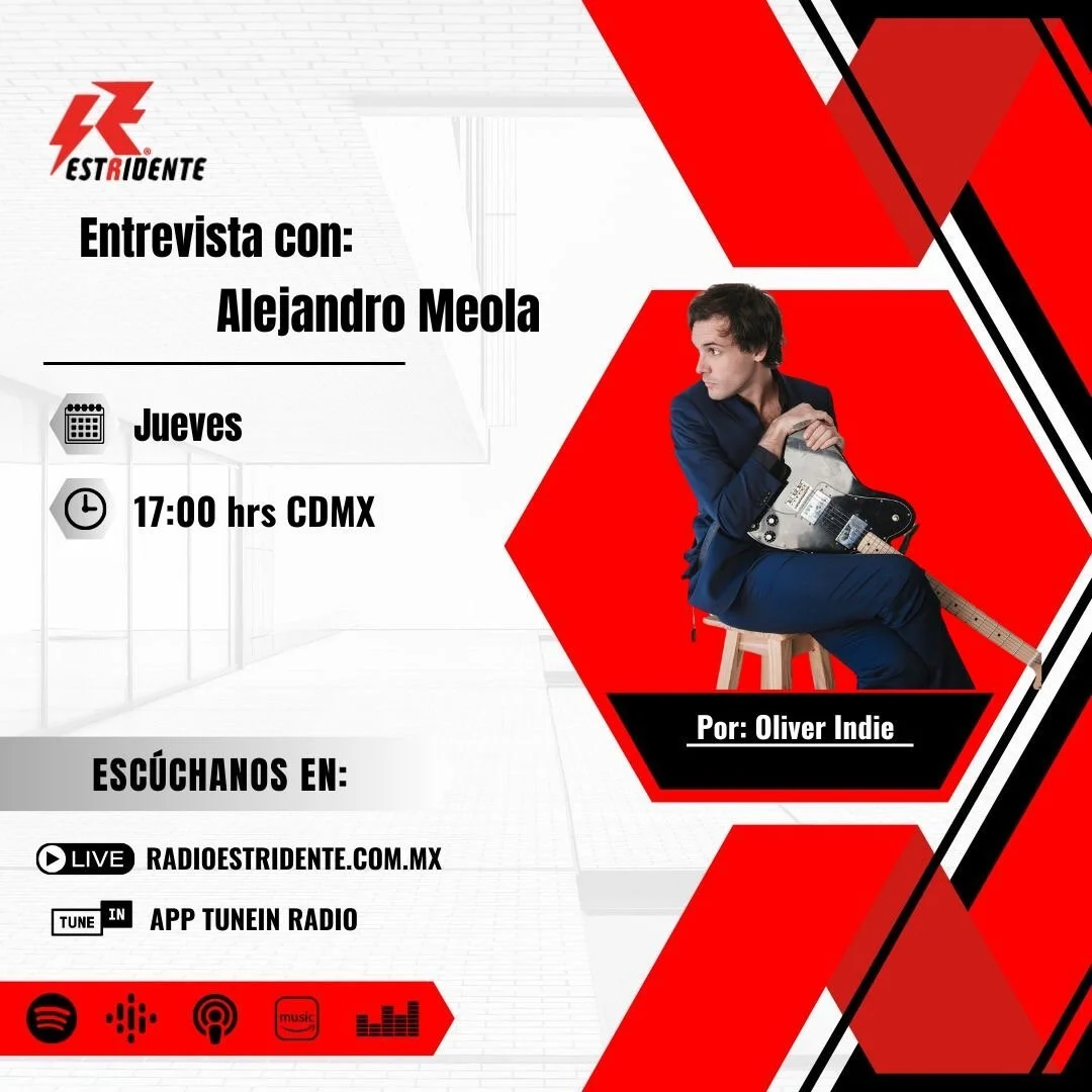 Alejandro Meola Entrevista con Oliver Landaverde en Radio Estridente - Ciudad de Mexico, Marzo 2024