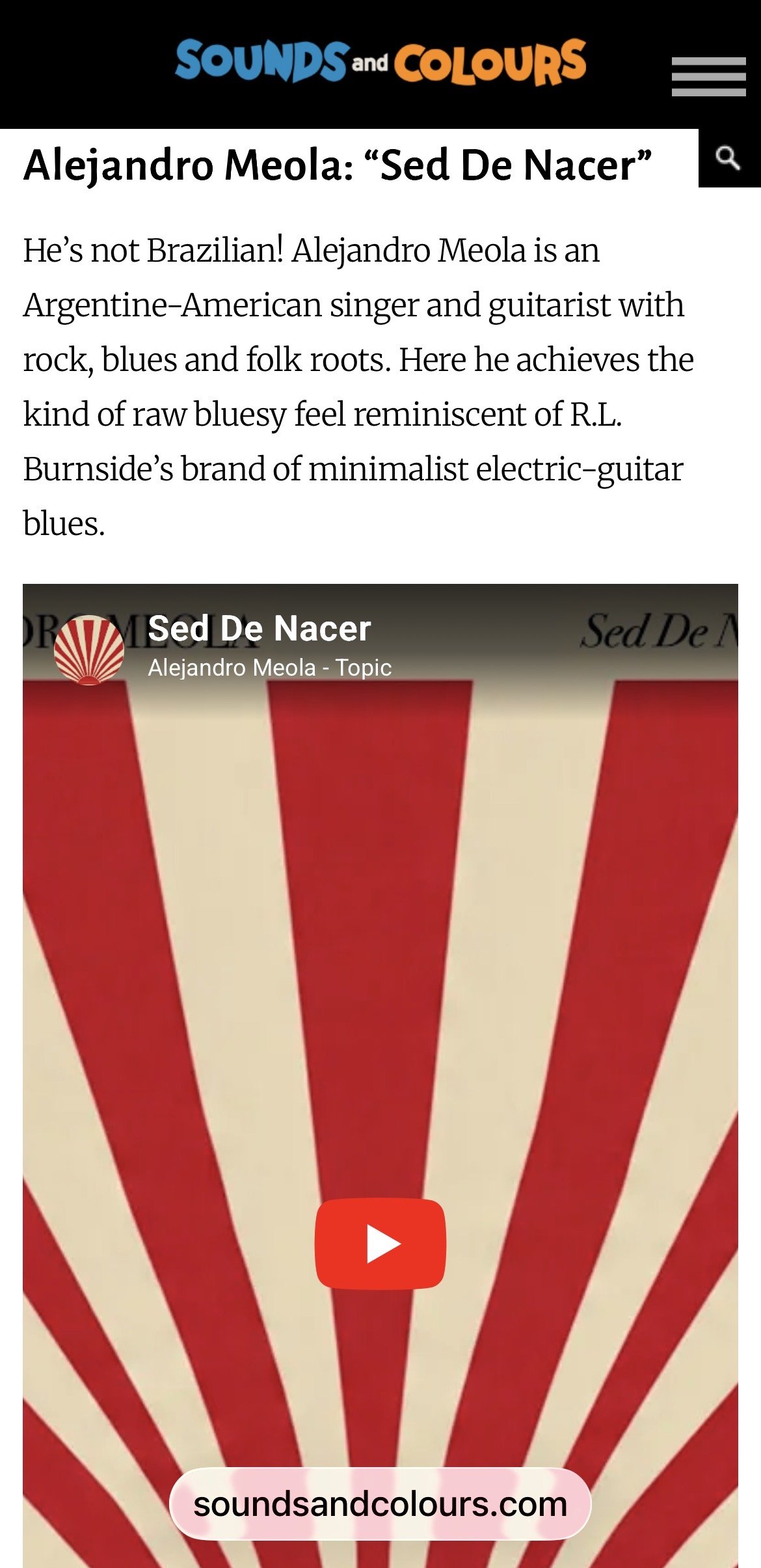 Alejandro Meola @ Sounds & Colours March 2026 (USA)