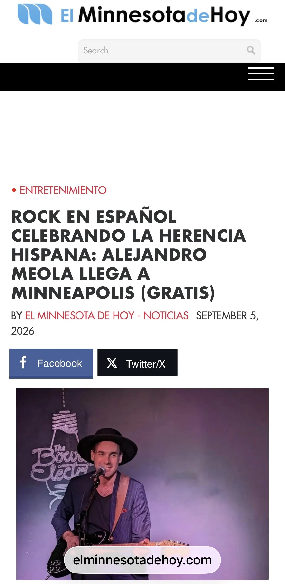 Alejandro Meola @ El Minesota de Hoy (USA 2026)