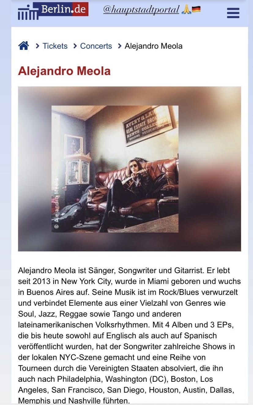 Alejandro Meola @Berlin 2022