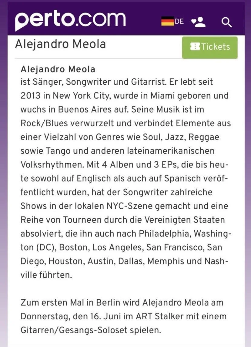 Alejandro Meola @Berlin - 2022