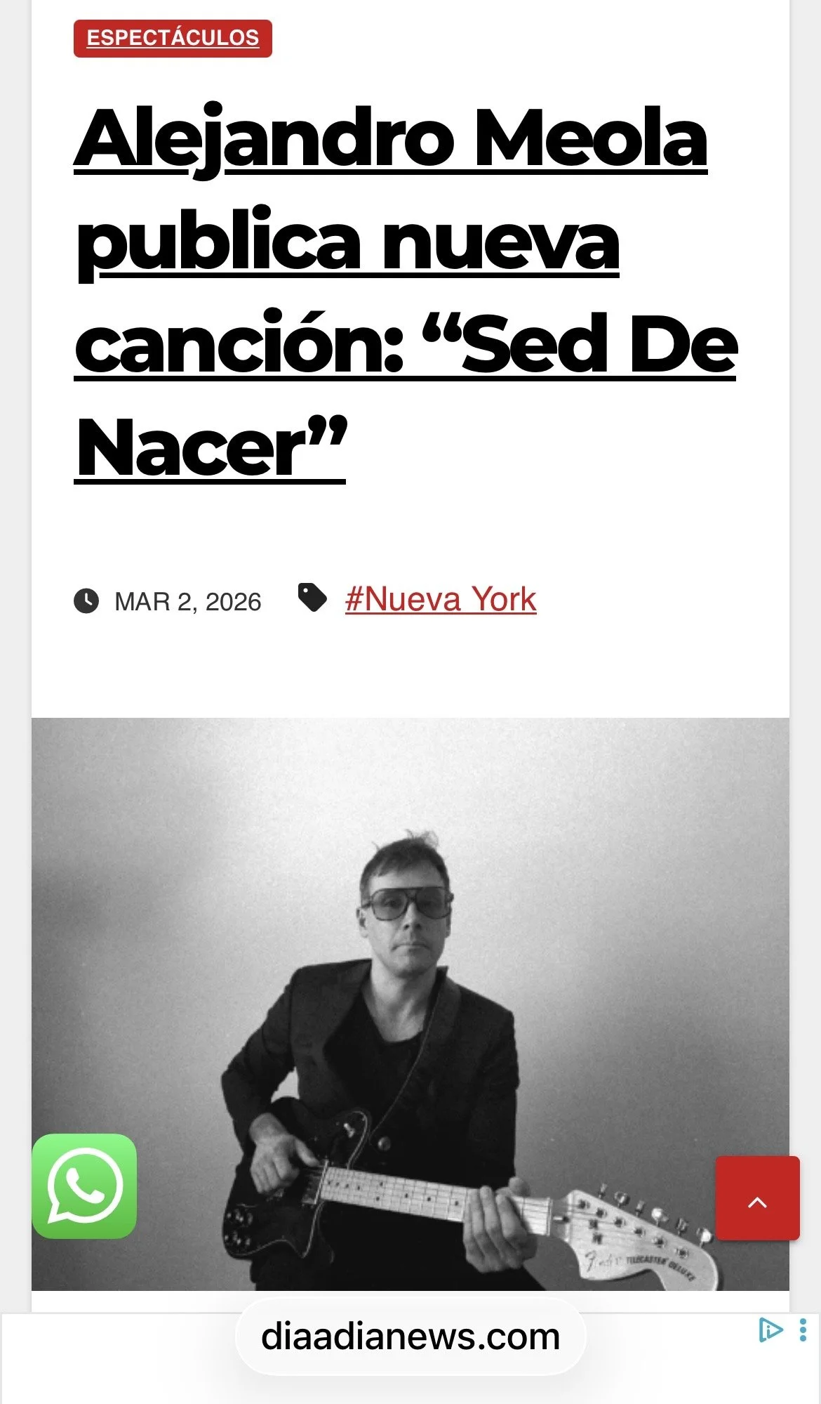 Alejandro Meola @ Dia a Dia News March 2026 (USA/El Salvador)