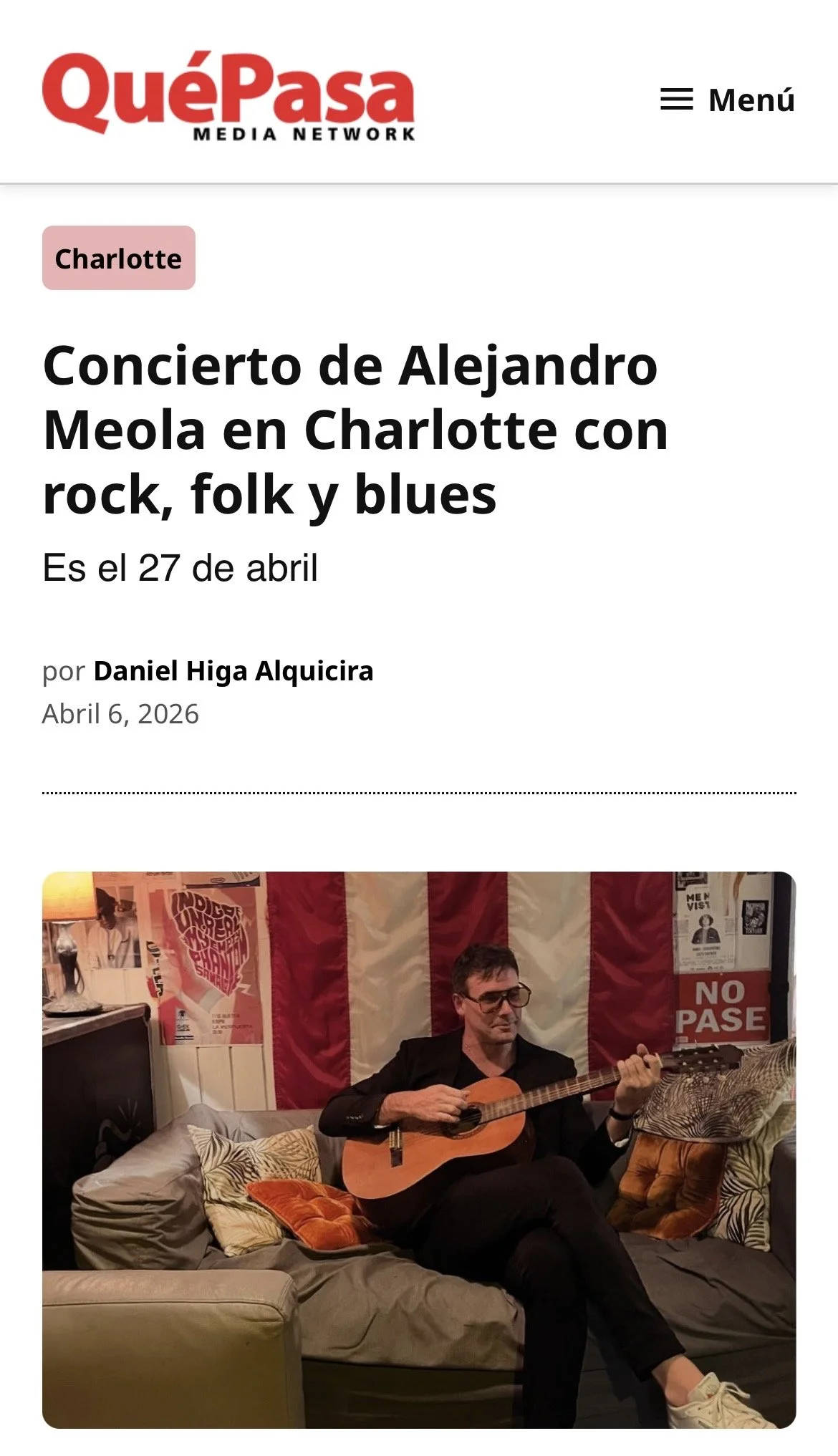 Alejandro Meola @ Que Pasa Media (USA April 2026)