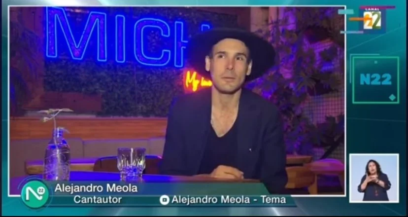 Alejandro Meola - Entrevista TV Mexico Canal 22 Noticias 22 con Beto Aranda