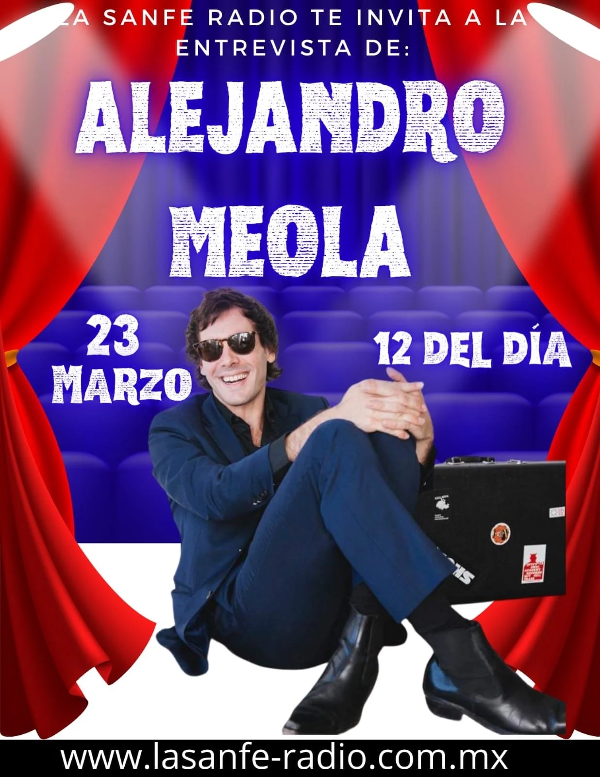 Alejandro Meola Entrevista con Juan Calderon Waxon en Radio La SanFe - Ciudad de Mexico, Marzo 2024