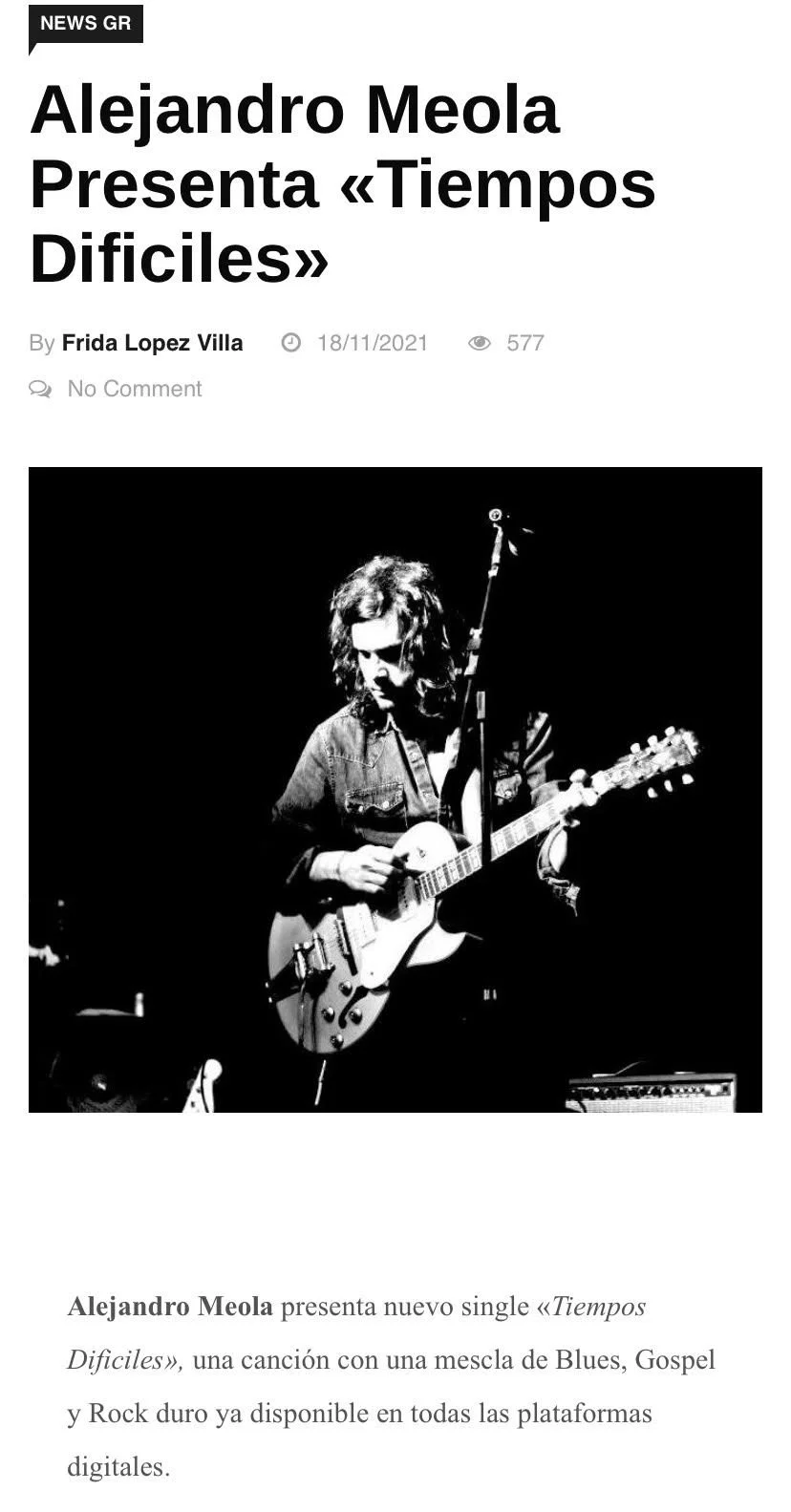 Alejandro Meola @GritaRadio 2021 (Mexico)