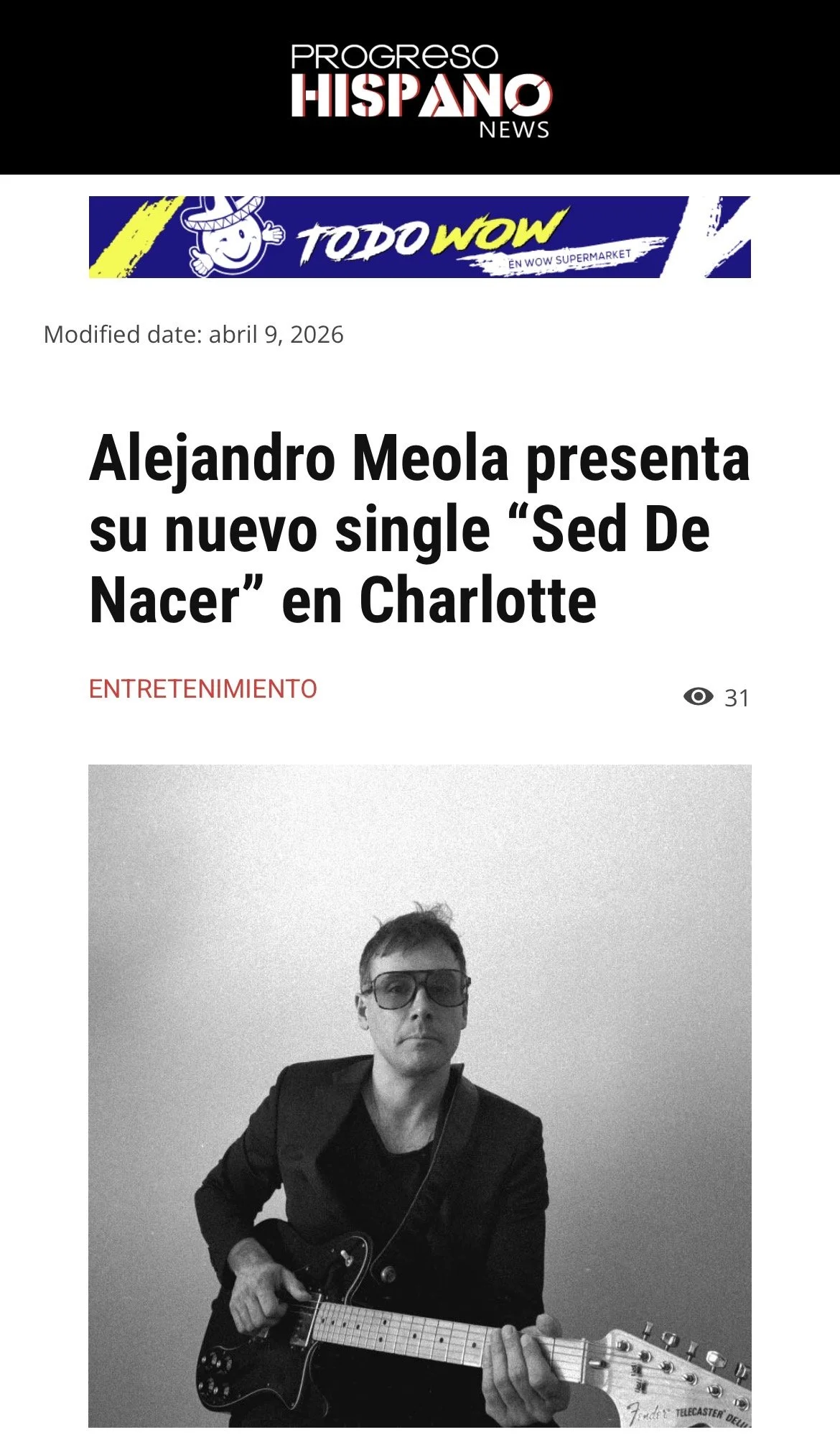 Alejandro Meola @ Progreso Hispano Charlotte (USA April 2026)