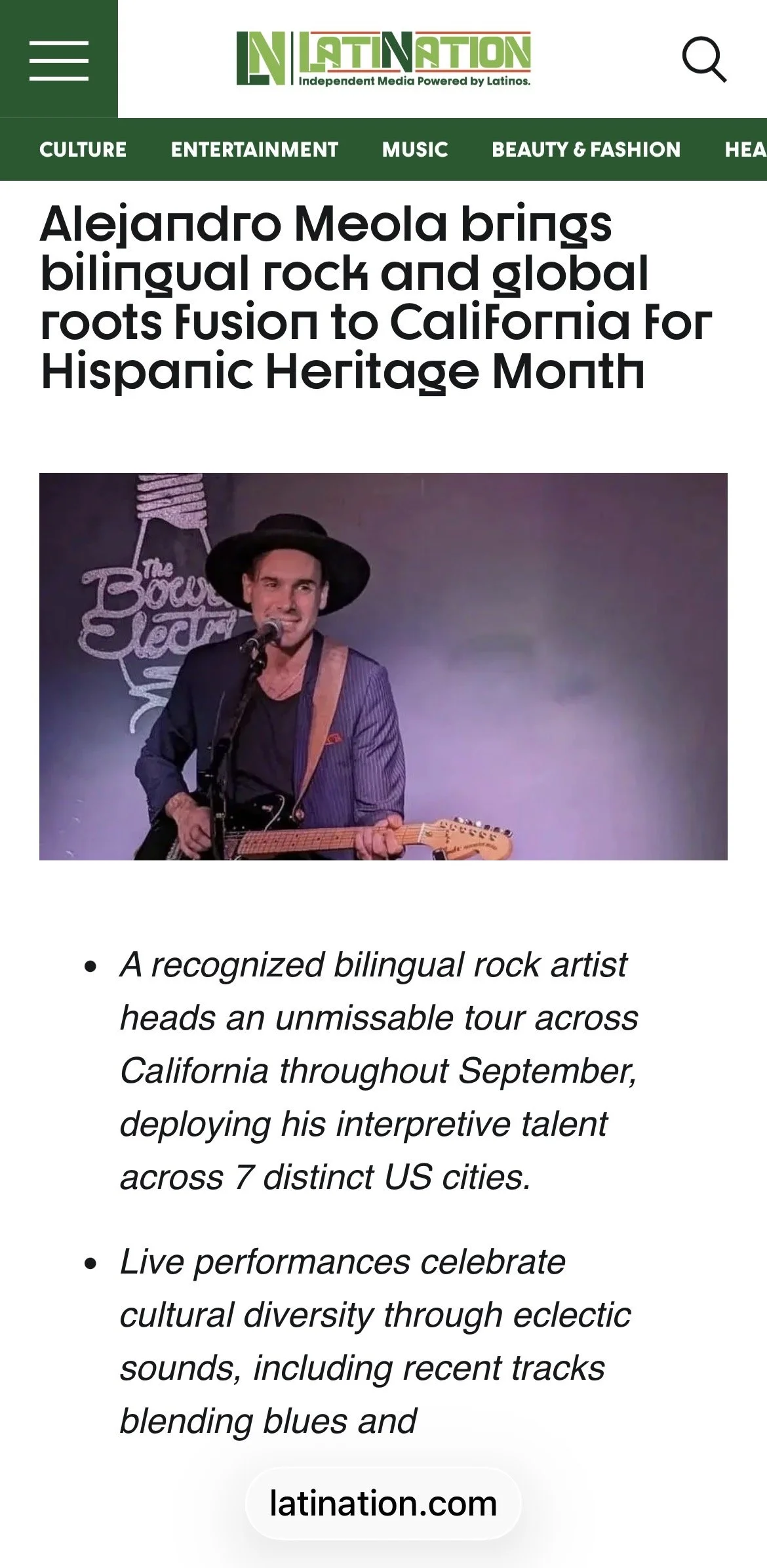 Alejandro Meola @ LatiNation (Los Angeles, USA 2026)
