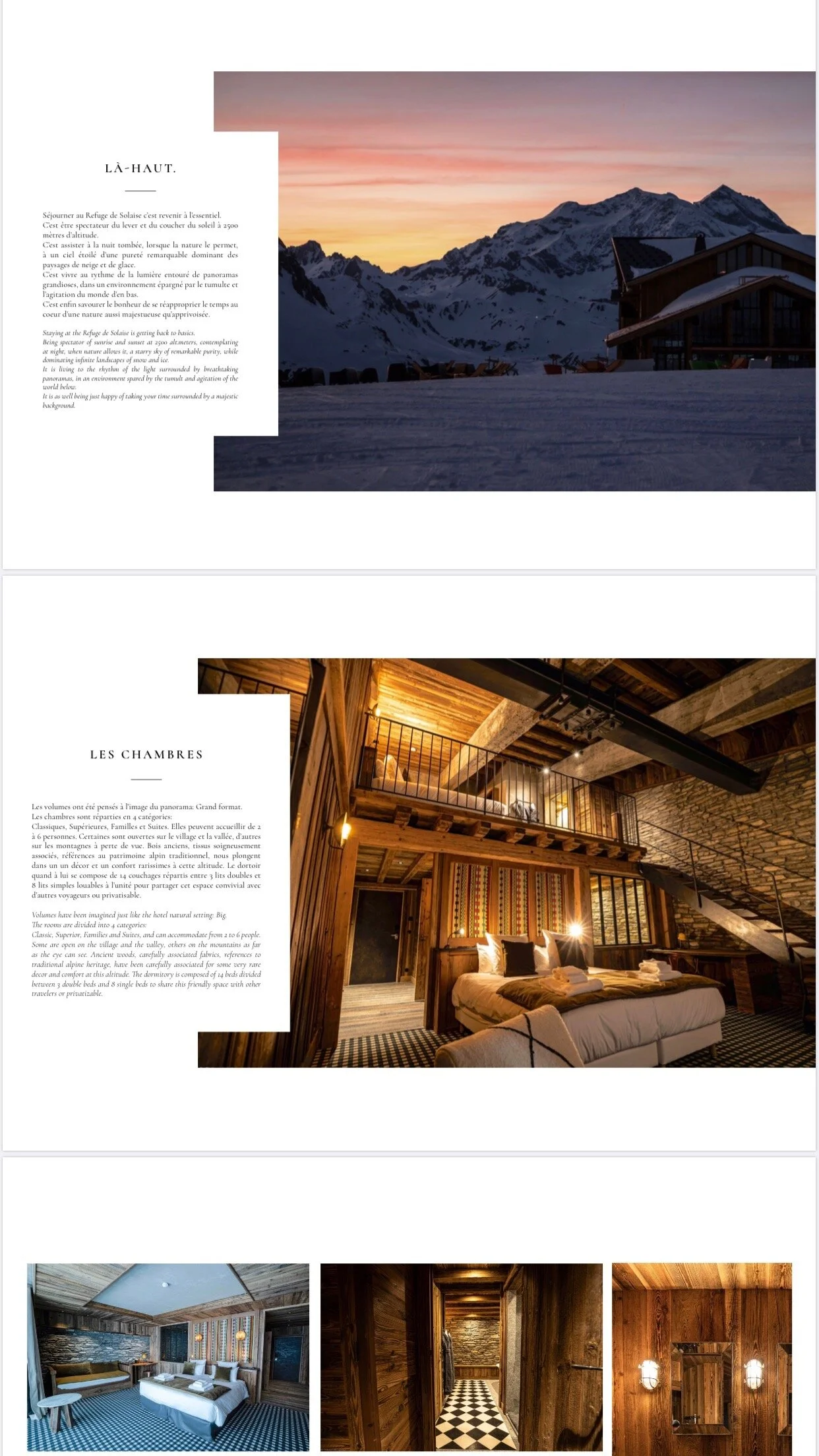 Dossier de presse, Le Refuge de Solaise, Val d’Isère.