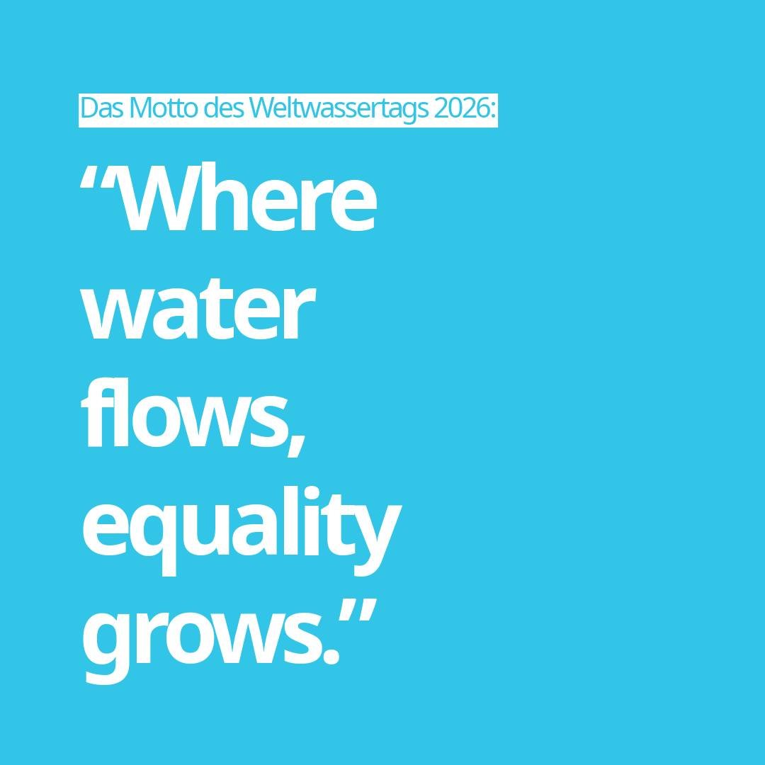 💧Gestern war Weltwassertag 2026 💧

Sauberes Wasser ist mehr als eine Ressource &ndash; es ist die Grundlage f&uuml;r Gesundheit, Bildung und wirtschaftliche Entwicklung. Dennoch haben Millionen Menschen weltweit keinen sicheren Zugang zu Trinkwasse