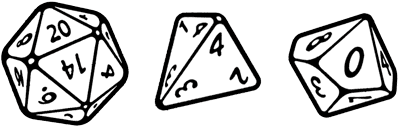 Polyhedral D&D dice