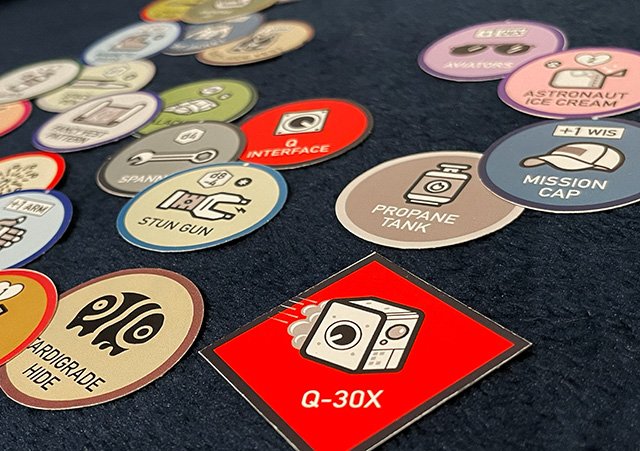 Tokens for the skirmish "Module B2"... including a robot drone pet?!?