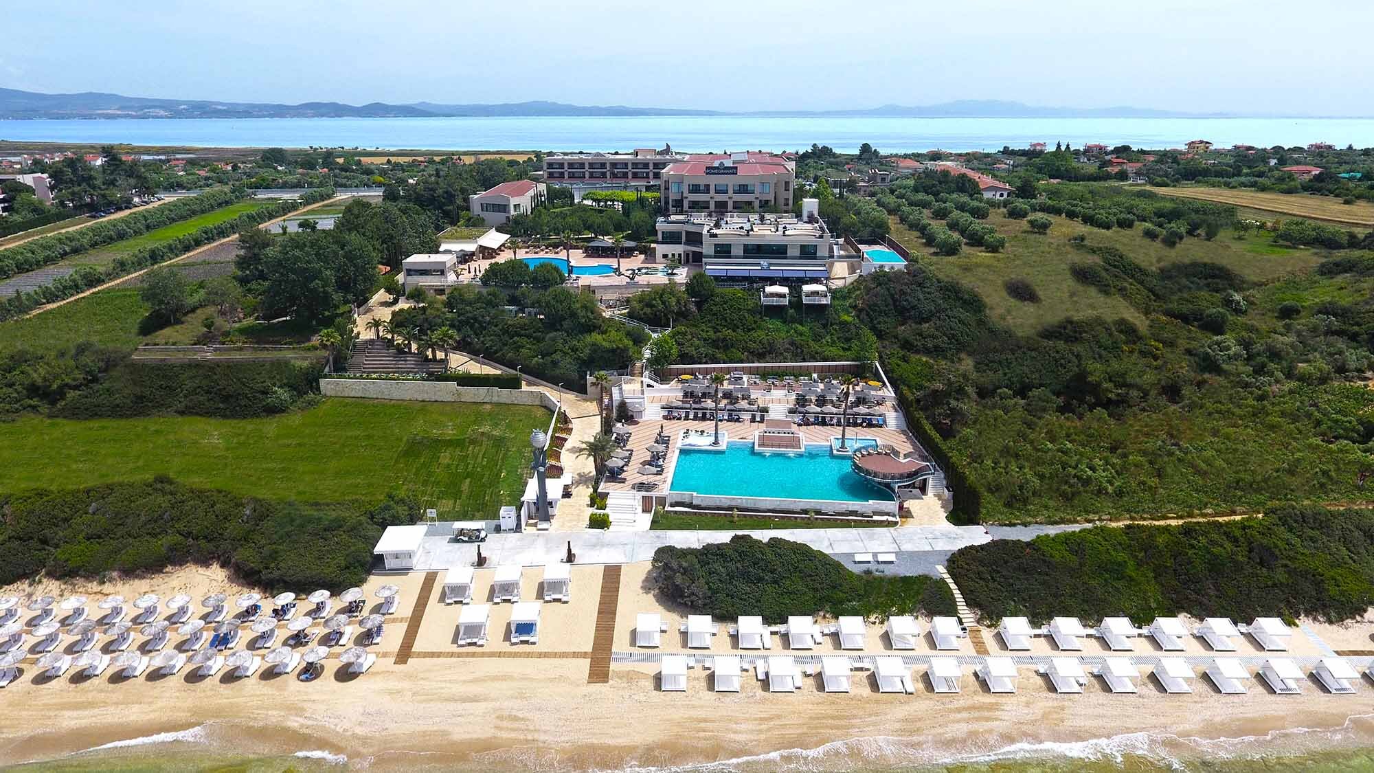 Aerial view of the Pomegranate Wellness Spa Hotel 
