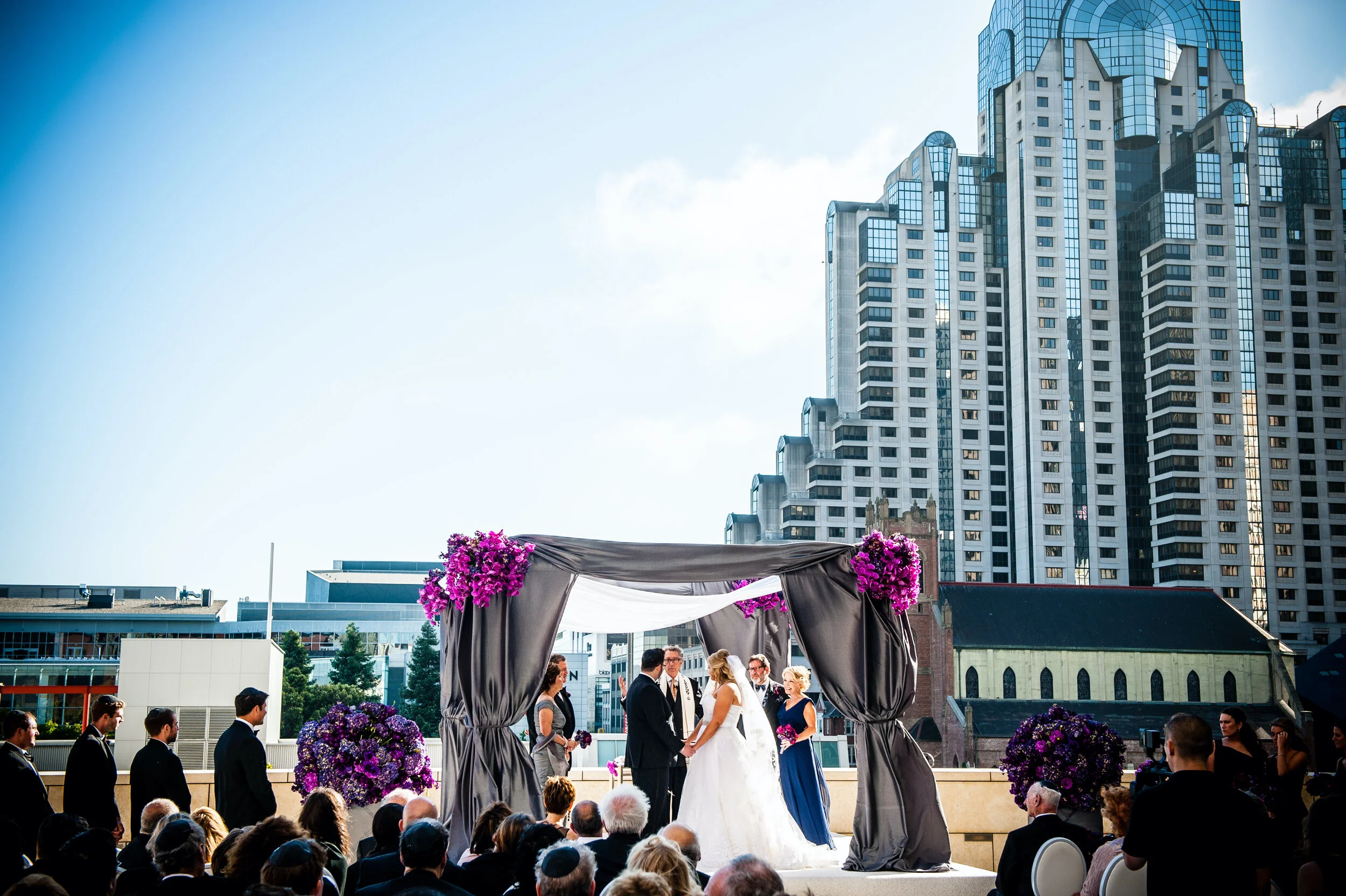 st. regis san francisco rooftop wedding ceremony