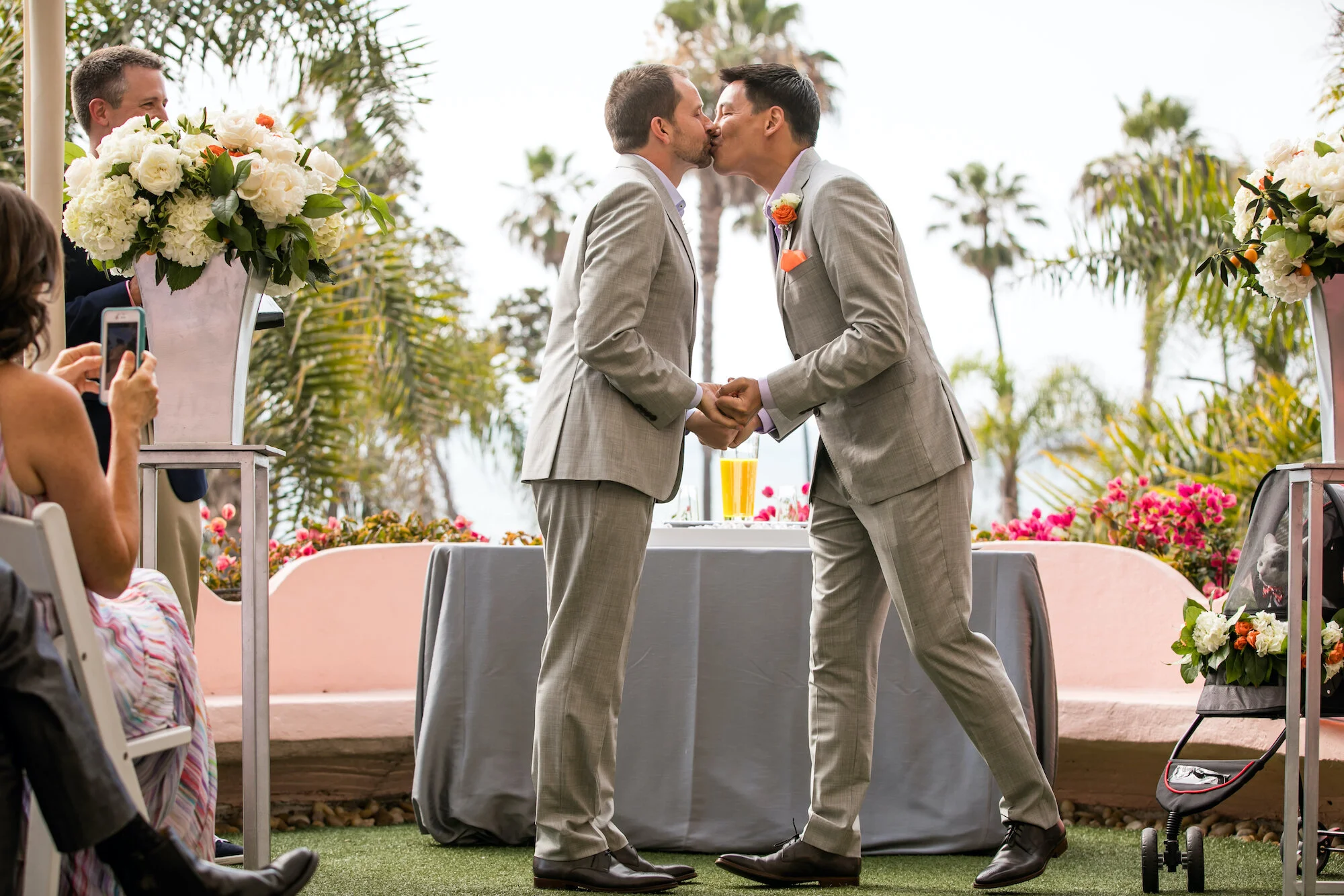 Destination Wedding- La Jolla, California- Two Grooms Who Love Cats