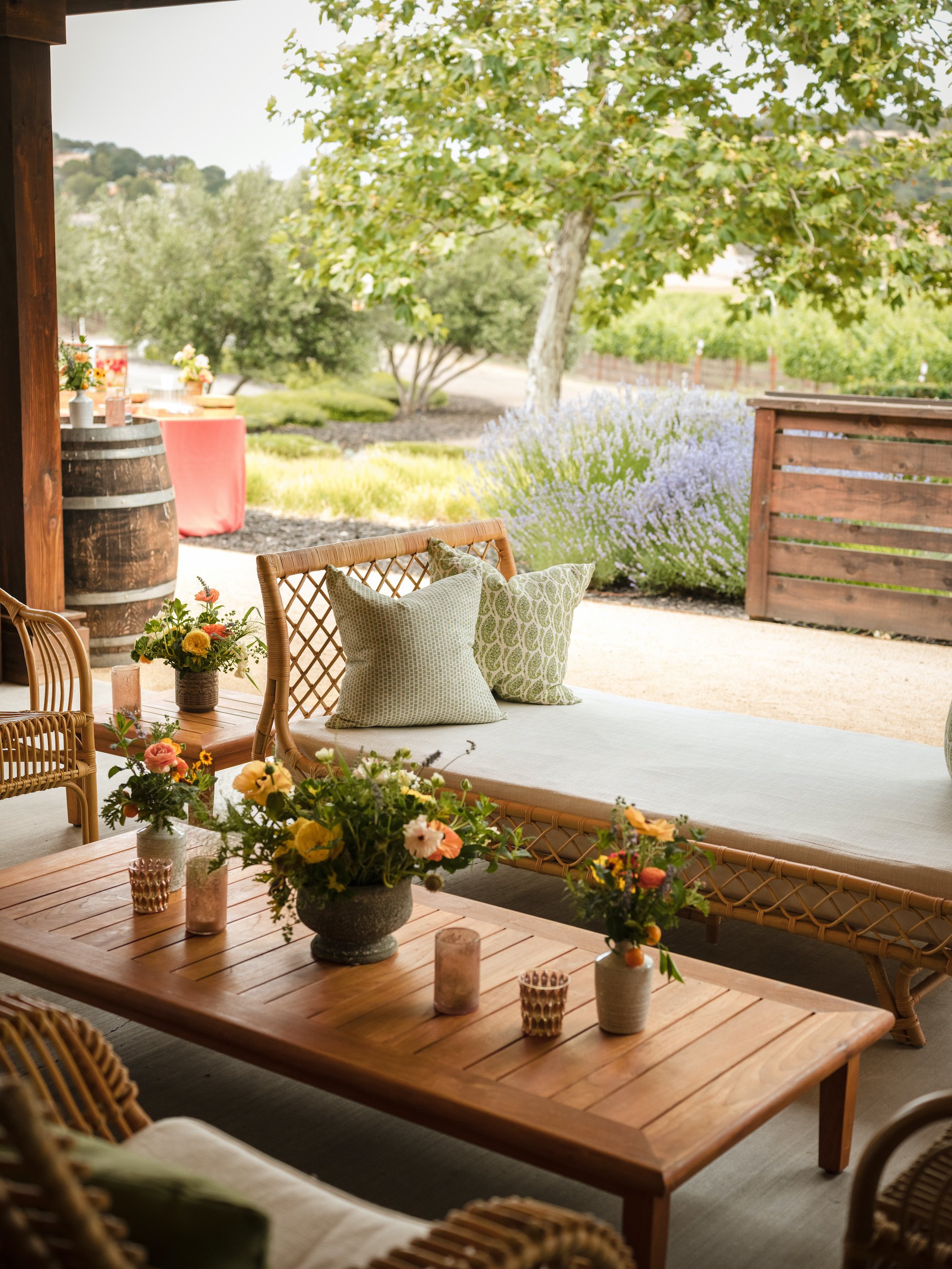 Summer Wine Country Wedding by Morgan Events