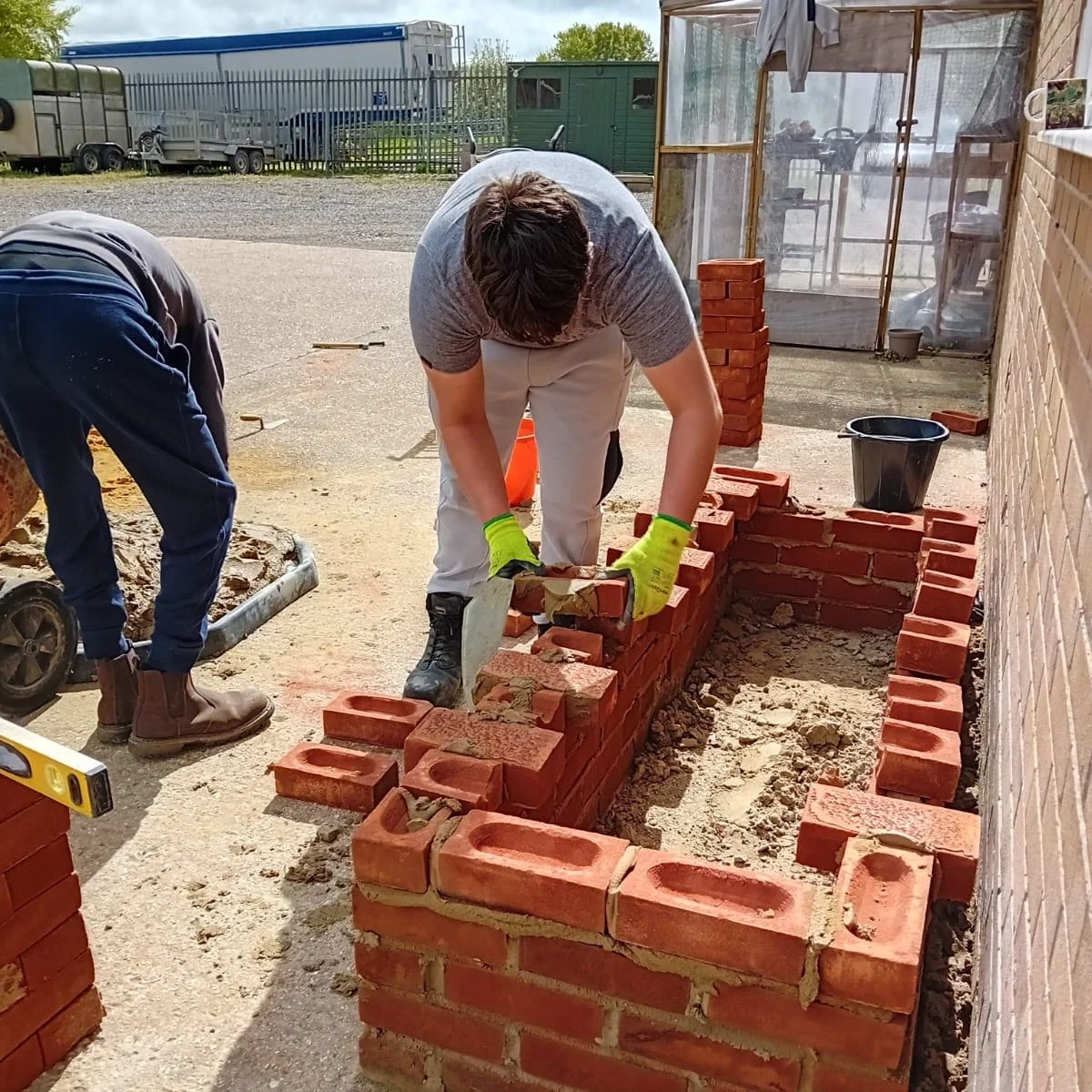 Young people on our Building and Construction Pathway have started work on some new planters to adorn the front of our site at Bourne Park. 

Bricklaying has become a popular activity for many of the learners on this programme, with several having al