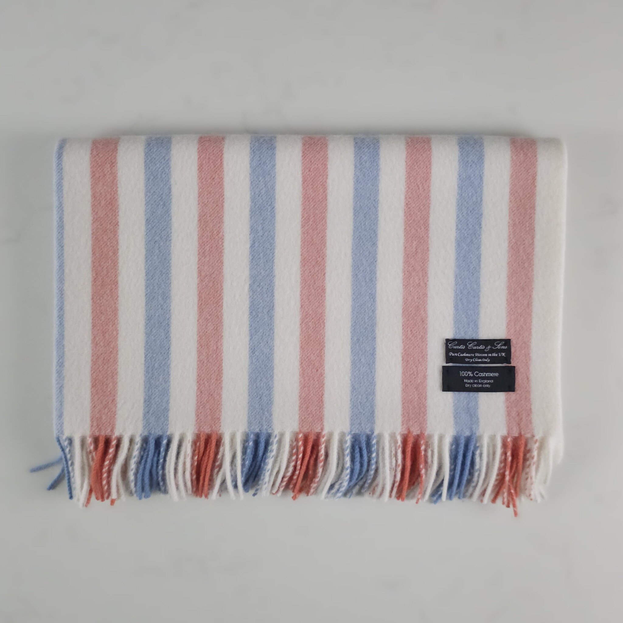 Candy - Pure Cashmere Baby Blanket... the very last one in stock from our best selling baby blanket range!

Woven in Yorkshire from the finest cashmere, with a seriously soft brushed finish that your precious little one will love to be wrapped up in.