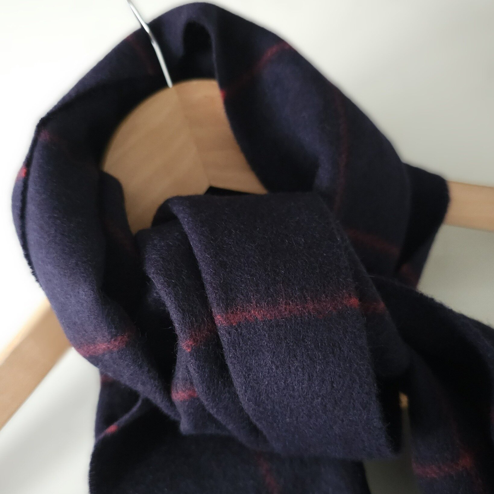 Two new cashmere scarves just made their way to our website... Paityn and Chocolate!

Paityn features a red check design over a warm blue with a tint of purple.
Chocolate is a delicious warm brown that looks good enough to nibble on.

Our cashmere sc