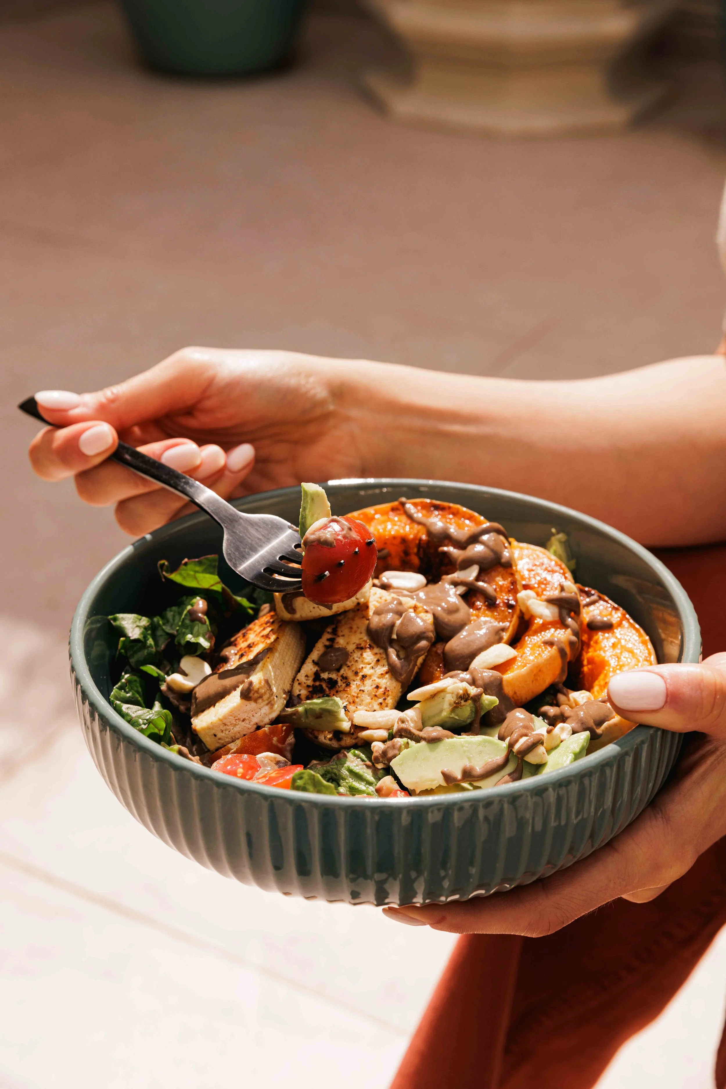 food in bowl, nutritionist photoshoot