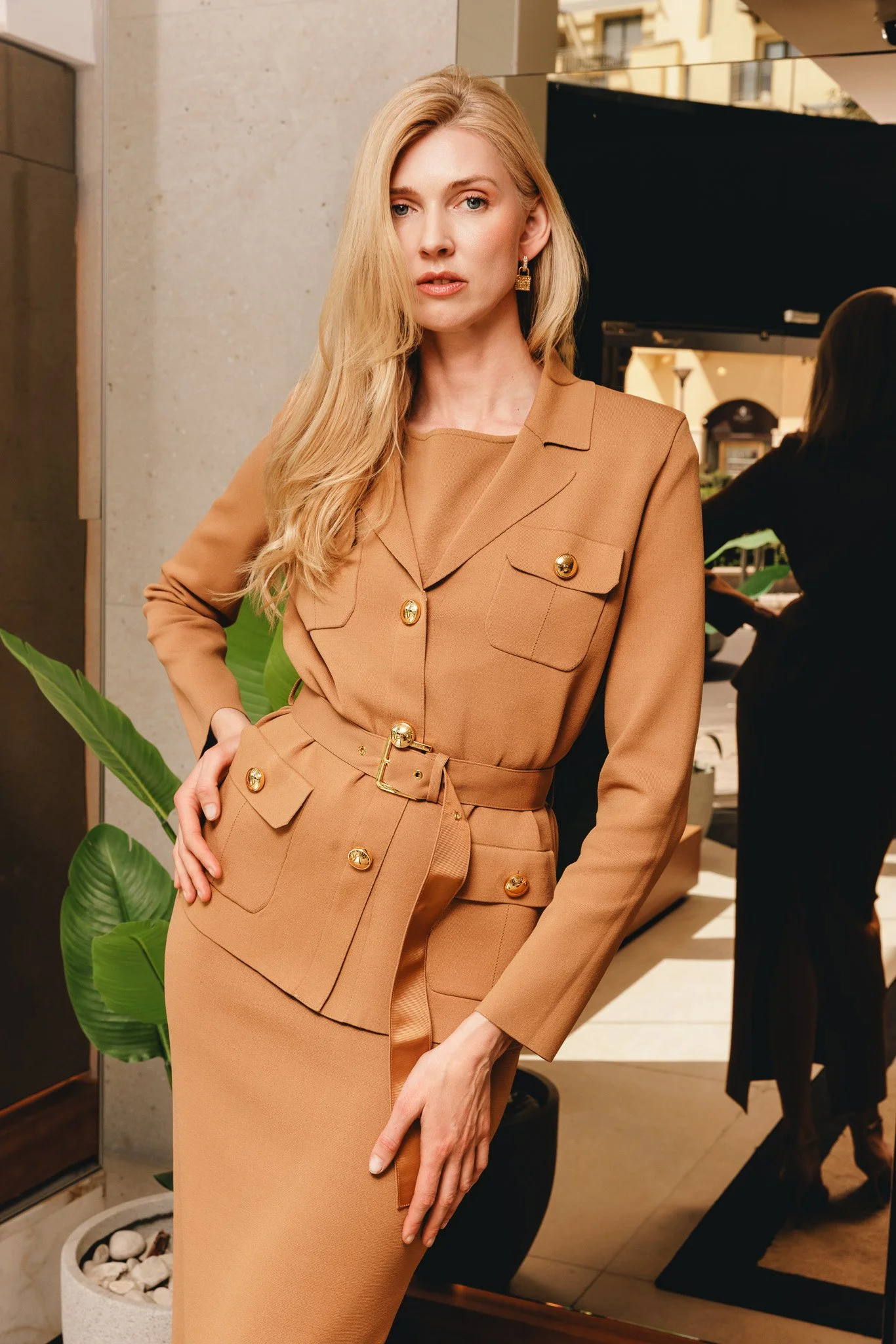 marina plotnikkova wearing elisabetta franchi, editorial fashion photoshoot