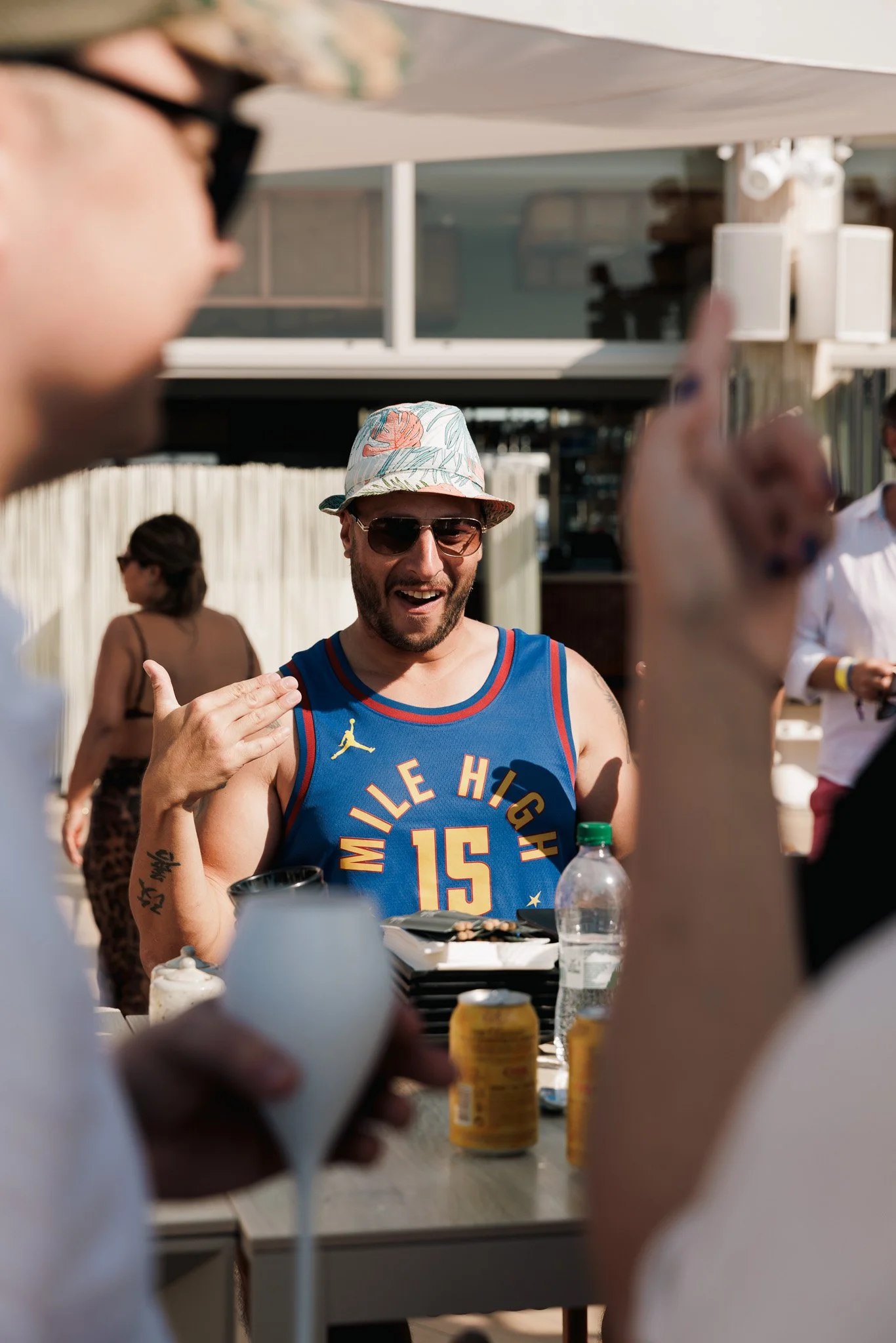 man by the pool, igaming event, event photography.