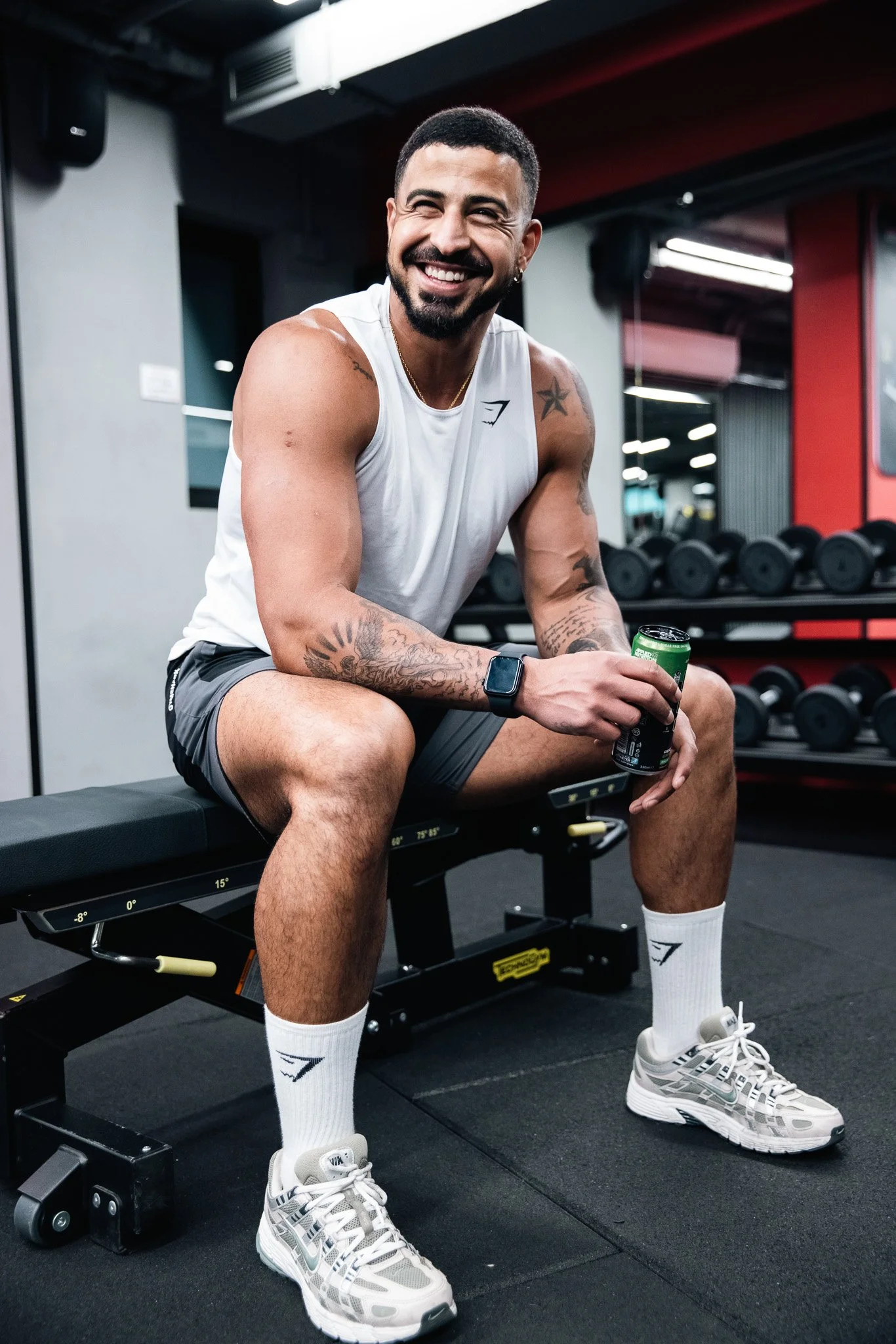 male trainer smiling, portrait