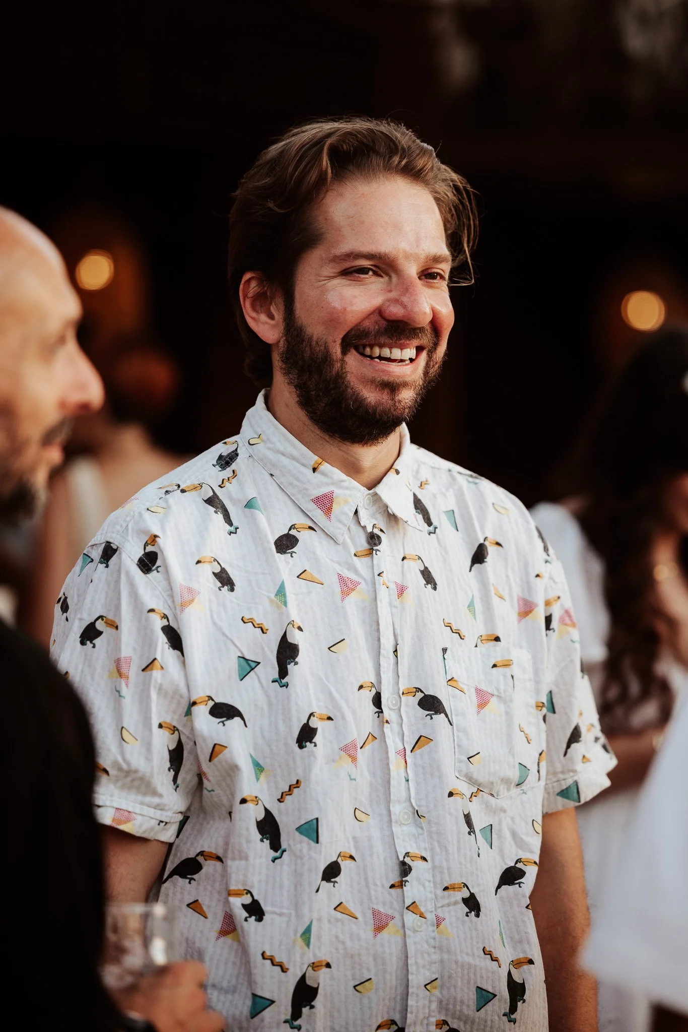 man smiling, event photography