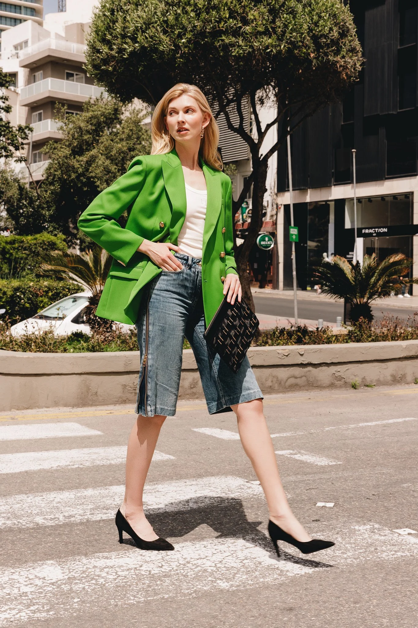 marina plotnikkova wearing elisabetta franchi, editorial fashion photoshoot