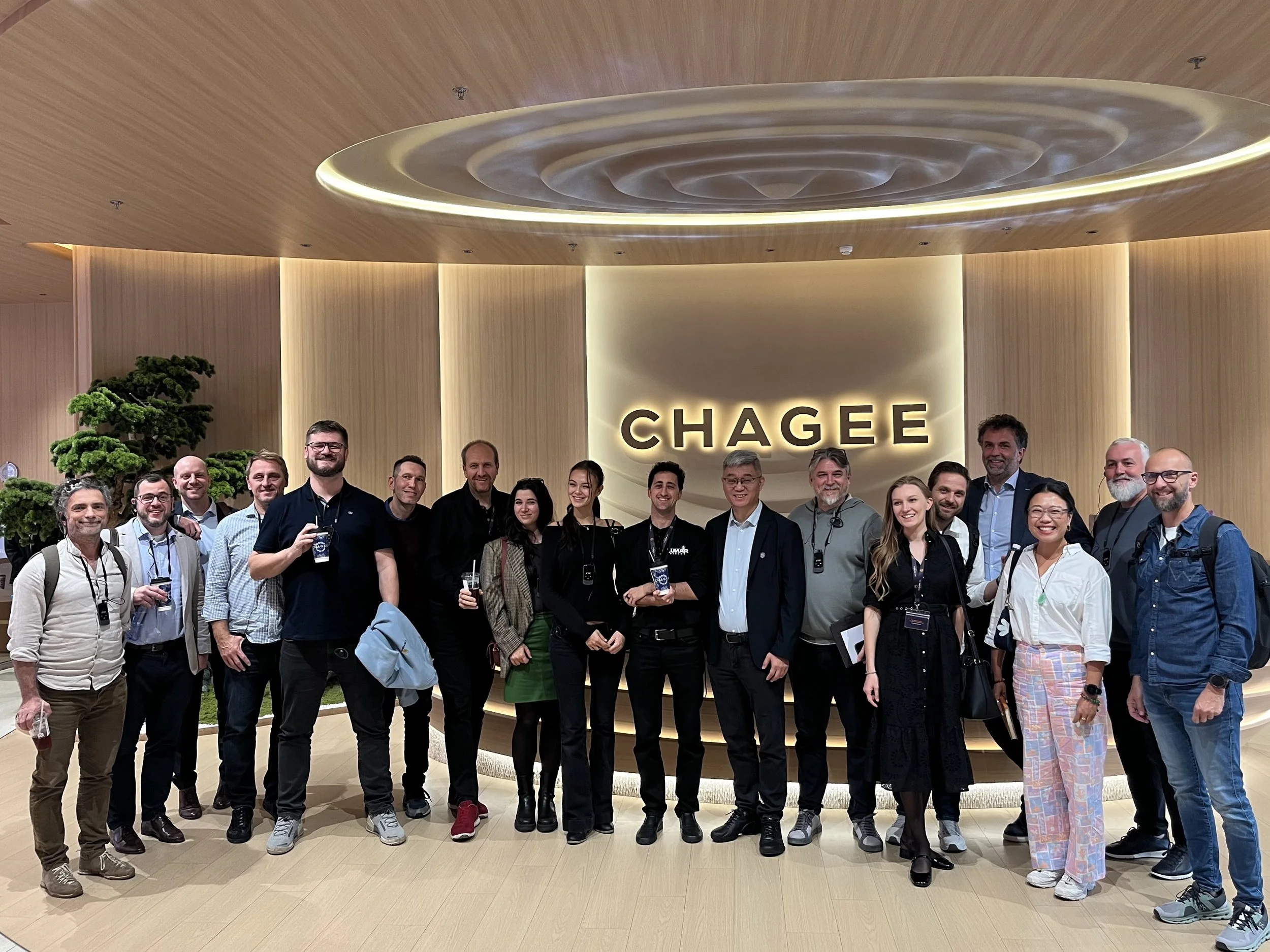 Our group from The Global Exec. Open-Enrollment Immersion to China 2025 visiting a company in China: Chagee
