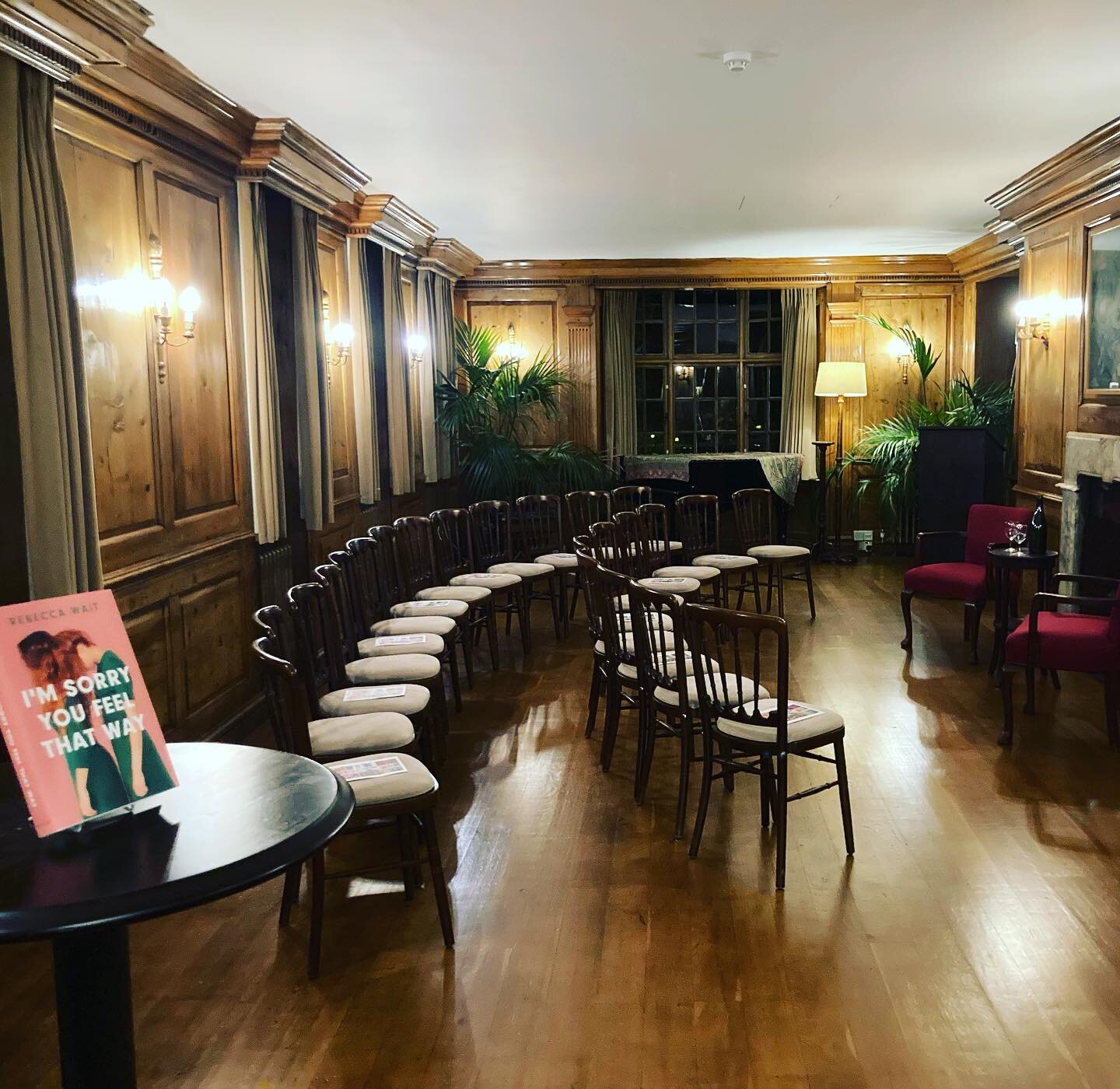 Thank you @burghhouse1704 for a wonderful evening last night with Rebecca Wait discussing I&rsquo;m Sorry You Feel That Way in your beautiful venue! Fascinating to hear how these characters I grew so close to came to life, and about Rebecca&rsquo;s w
