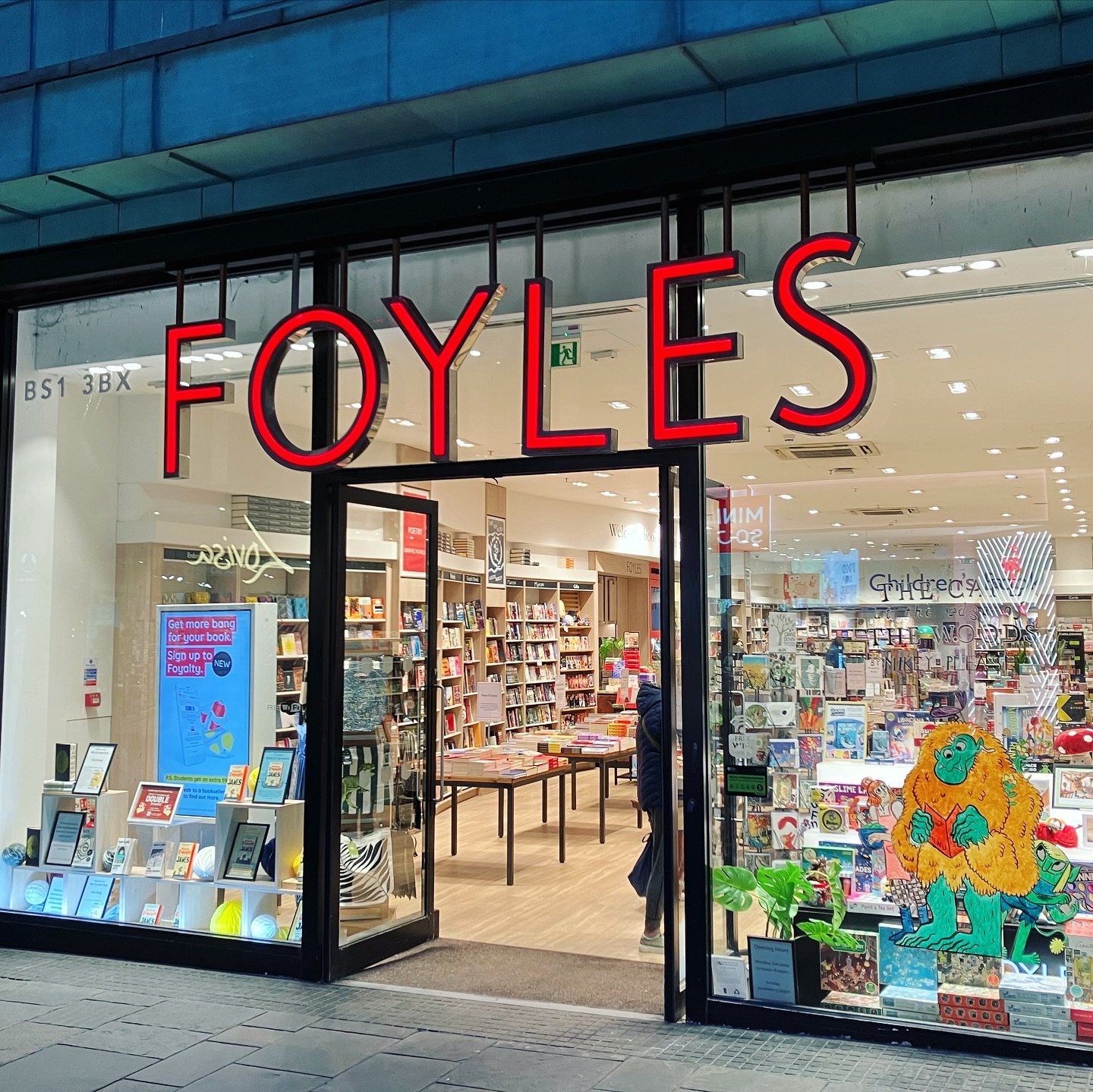 My long-suffering friends know there&rsquo;s going to be a bookshop visit wherever I go&hellip; gorgeous to pop into @foylesbristol yesterday and thank you Charlotte for letting me sign some anthologies (signed She Is Fierce there for Women&rsquo;s H