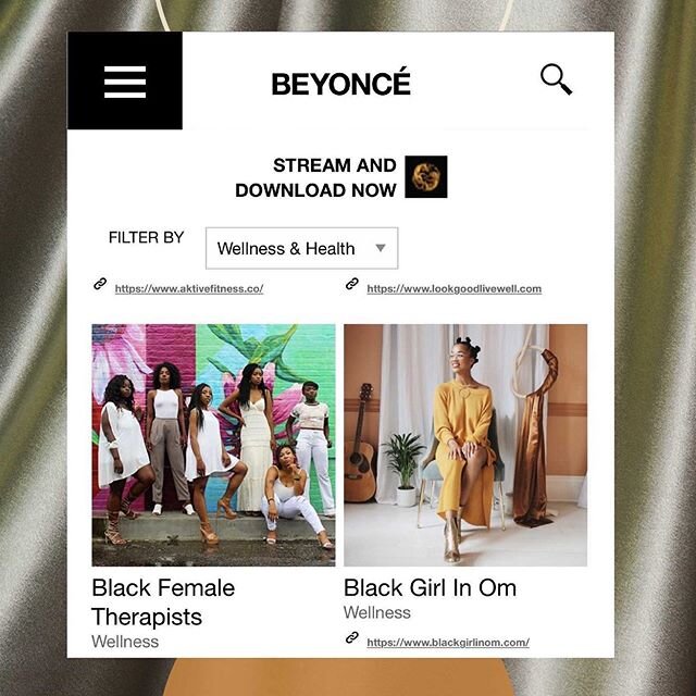 The Queen has spoken. Congrats to our client and friends at @blackgirlinom for being included on Beyonce's #BlackParade list of Black owned business! A win for wellness is a win for all of us. Pushing the culture forward looks like this. It means tha