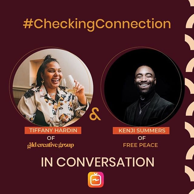 Did you check out #CheckingConnections with @kenjisummers? Our founder, @tiffany_hardin joined Kenji Summers, the founder of Free Peace, on World Meditation Day for a conversation about checking in with yourself, and what it means for us to operate i