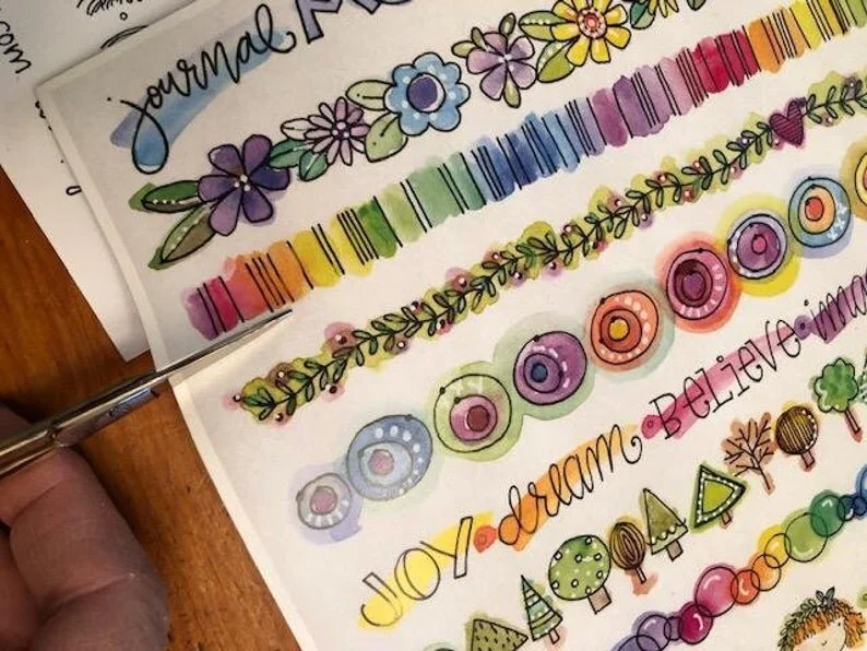 Journal Border Collage Elements