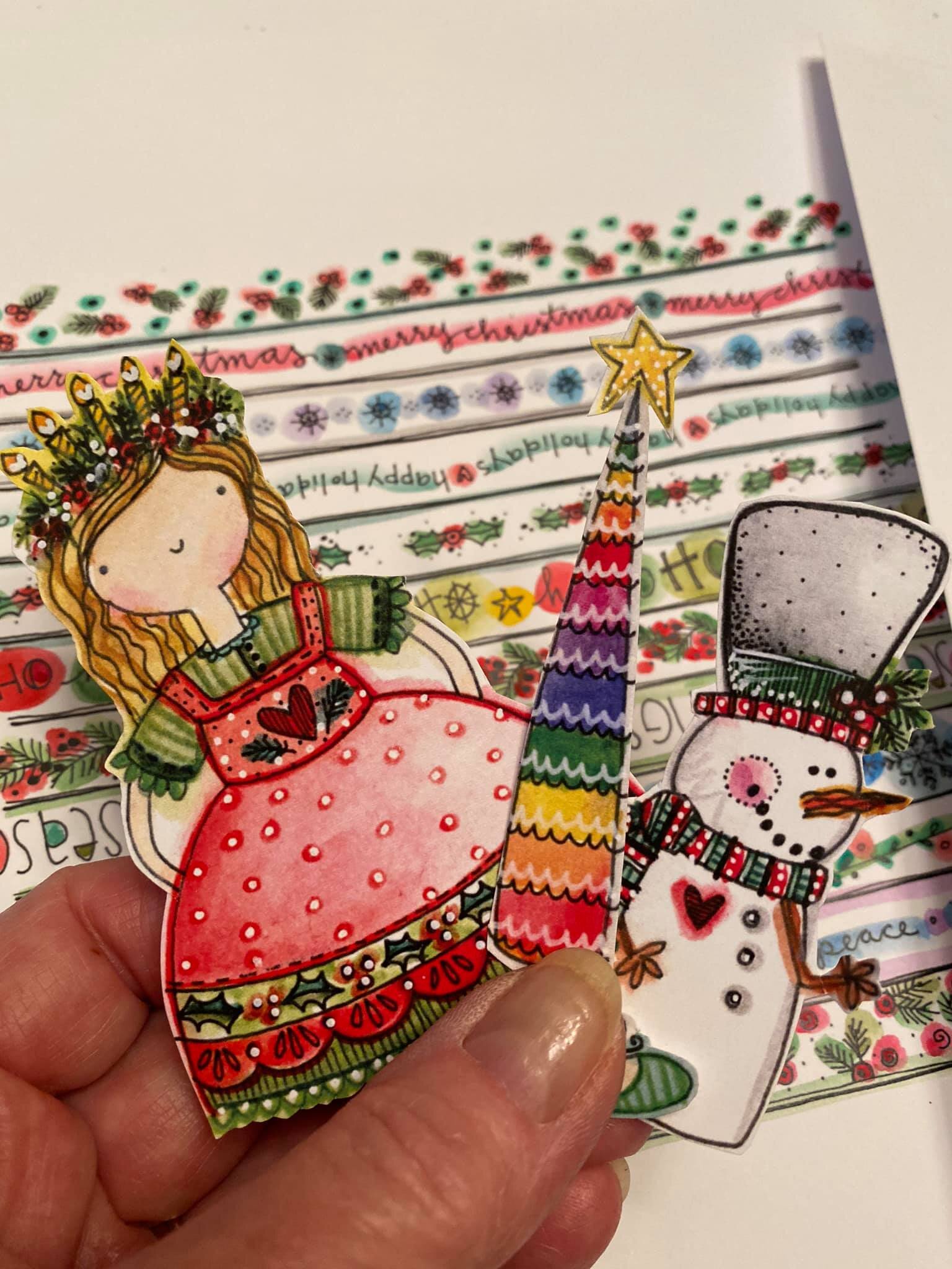 Holiday Backgrounds - Collage Elements by Linzi 