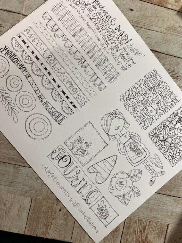 Art Journal - Journal Me - Collage Elements 