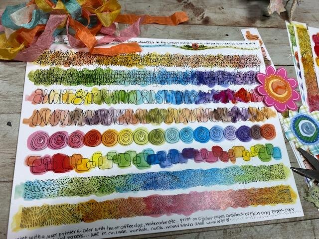 Scribble doodles Collage Elements 