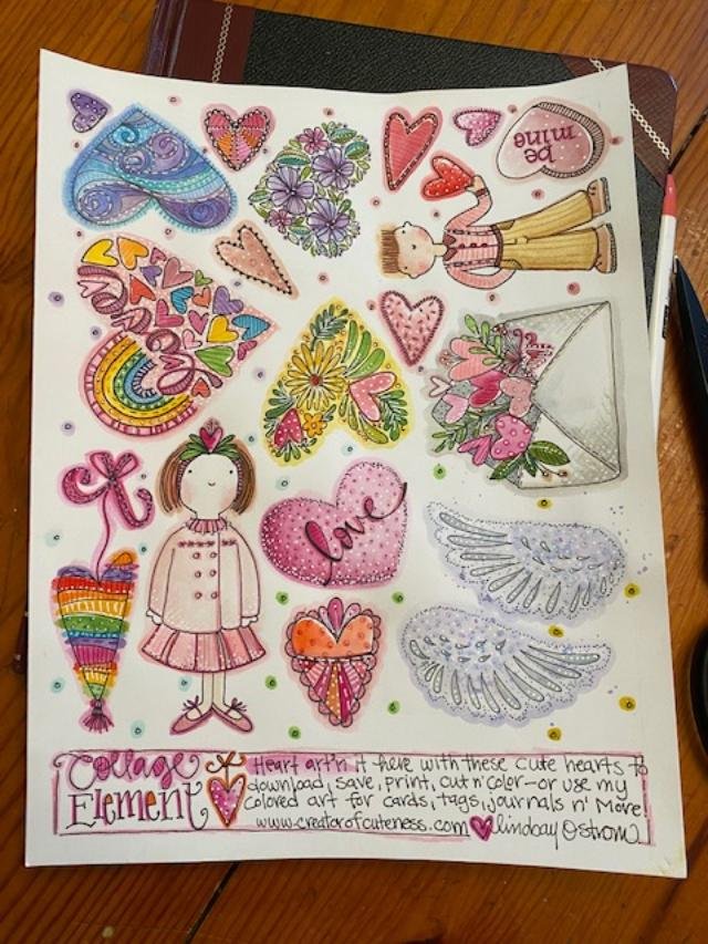 Heart Art n' it - Collage Elements by Linzi  ( 2022 )