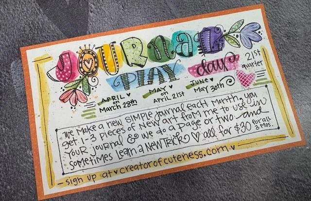 Journal Play Day - 21st quarter