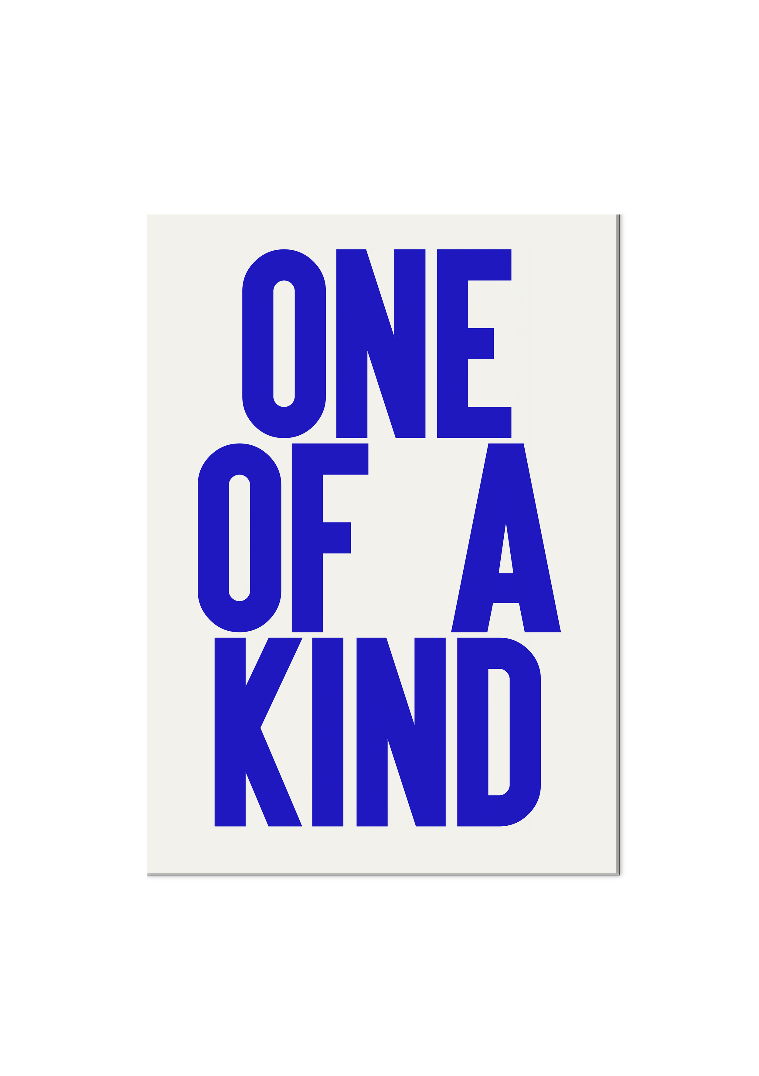 One of a kind / Blue
