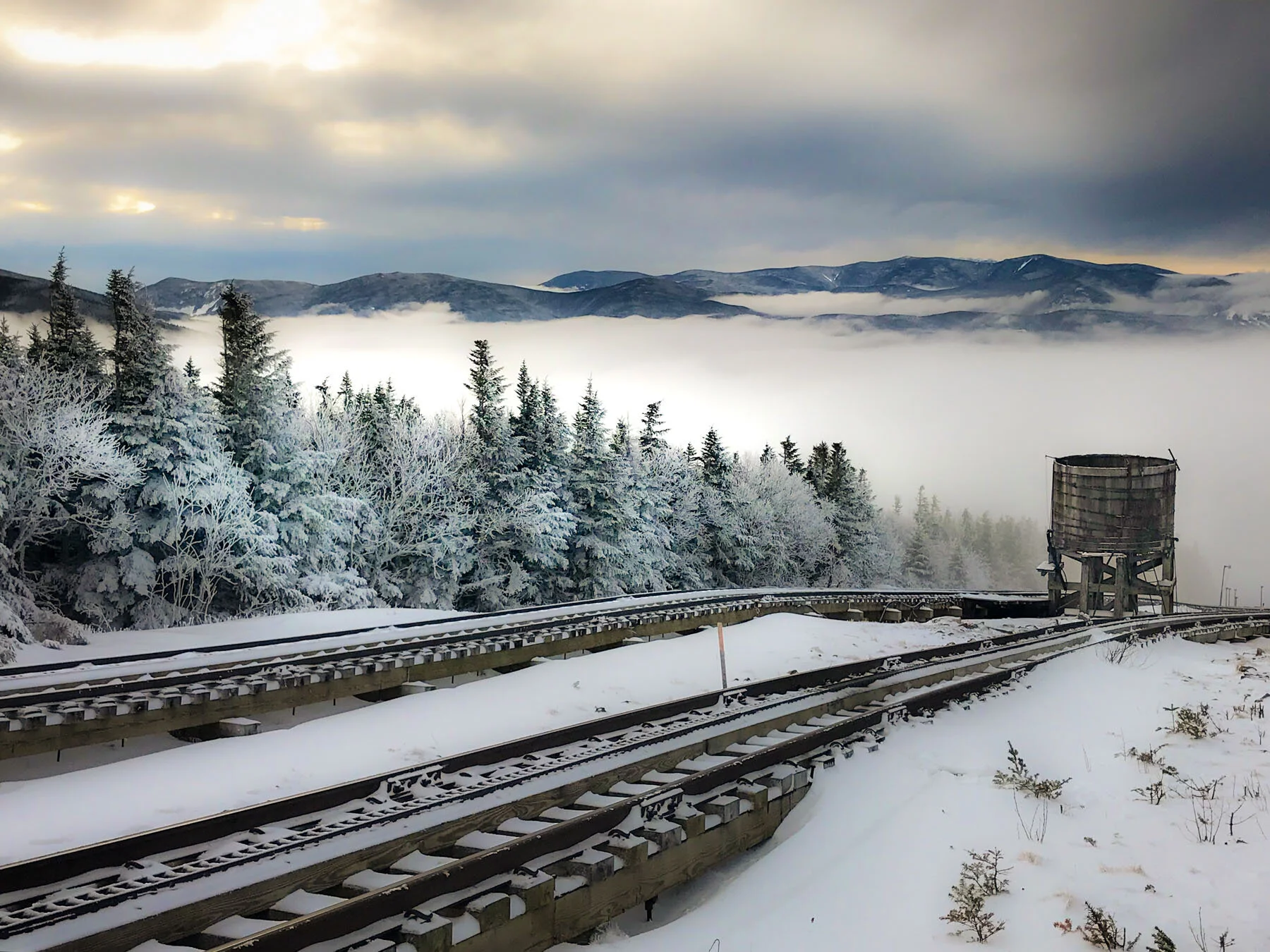 Winter at the Cog — The Mount Washington Cog Railway