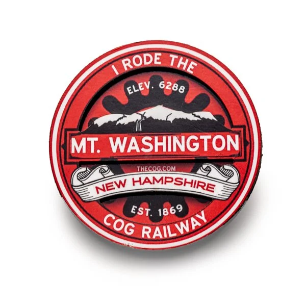 Mount Washington Cog Railway Acrylic Oval Steam Train — The Mount Washington Cog Railway
