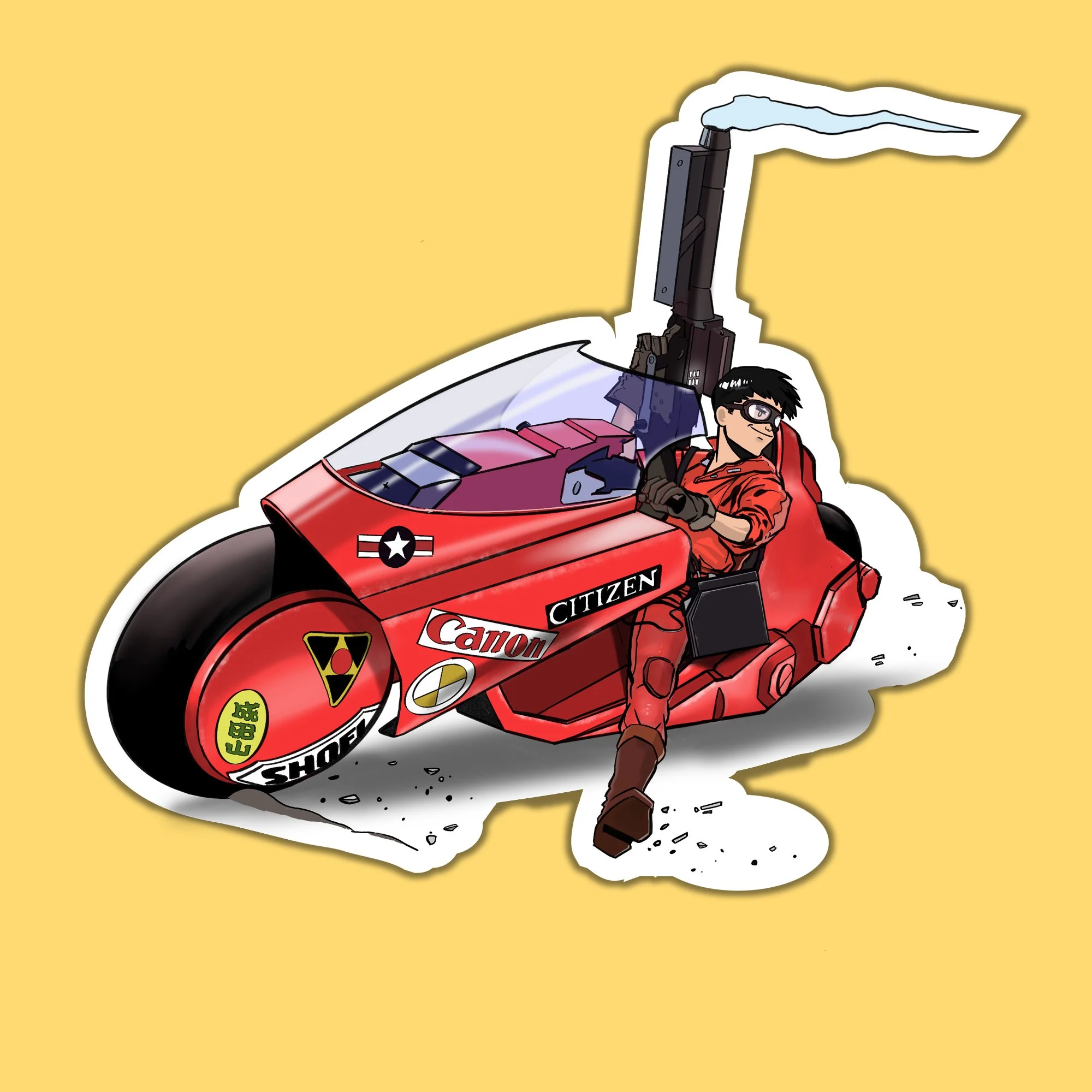 Akira Vinyl Sticker or Magnet
